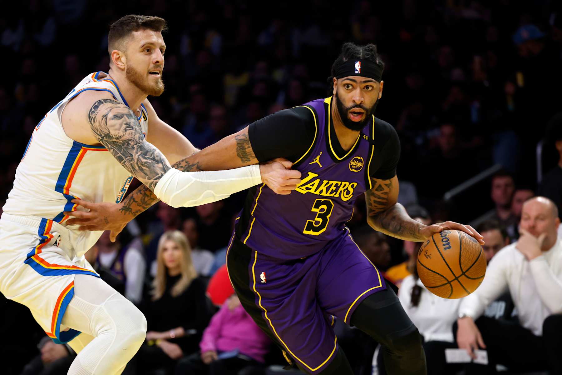 Isaiah Hartenstein and Anthony Davis