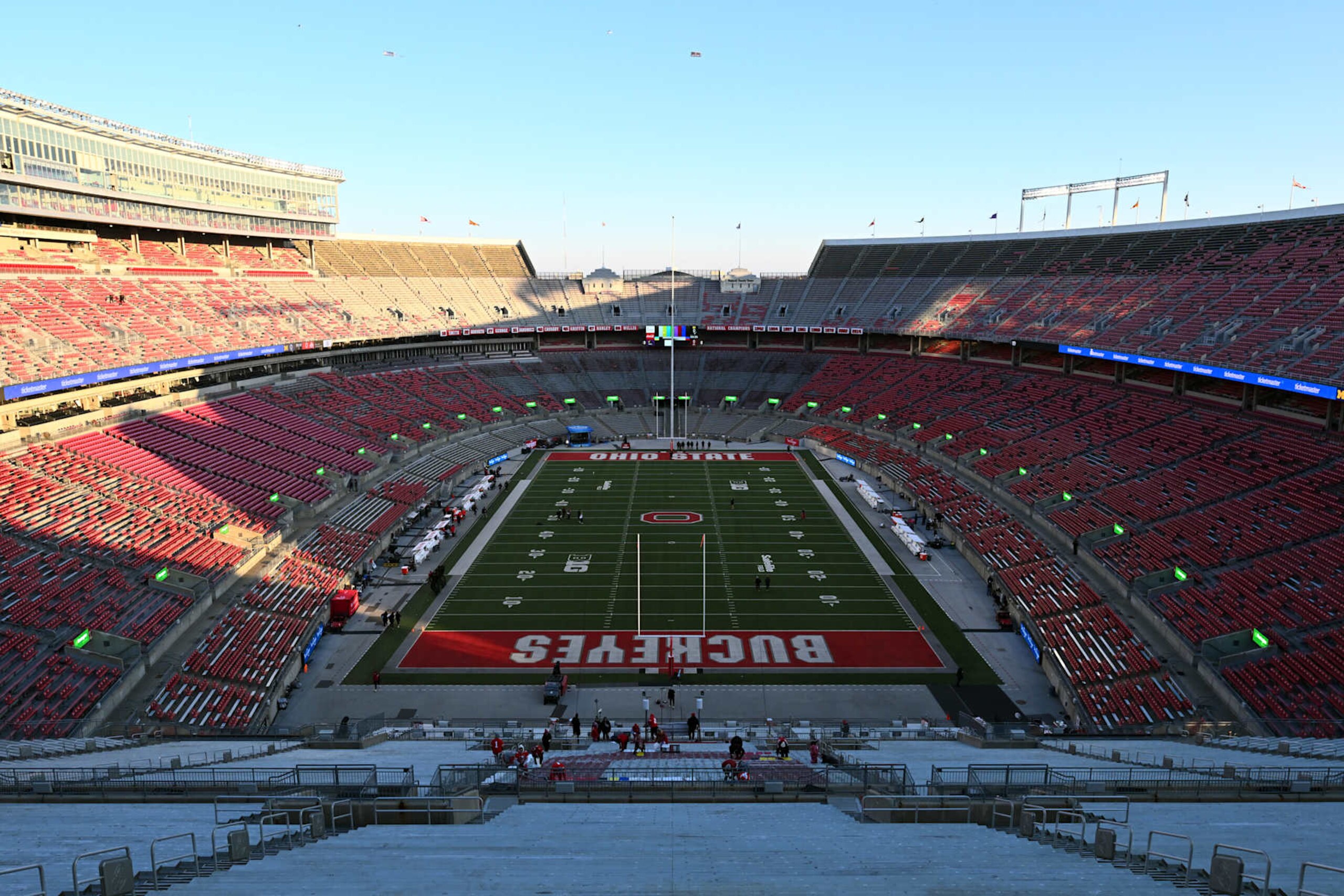 COLUMBUS, OHIO - NOVEMBER 30: A general view of Ohio Stadium prior to the 120th game between the Ohio State Buckeyes and the Michigan Wolverines on November 30, 2024 in Columbus, Ohio. (Photo by Ben Jackson/Getty Images)
