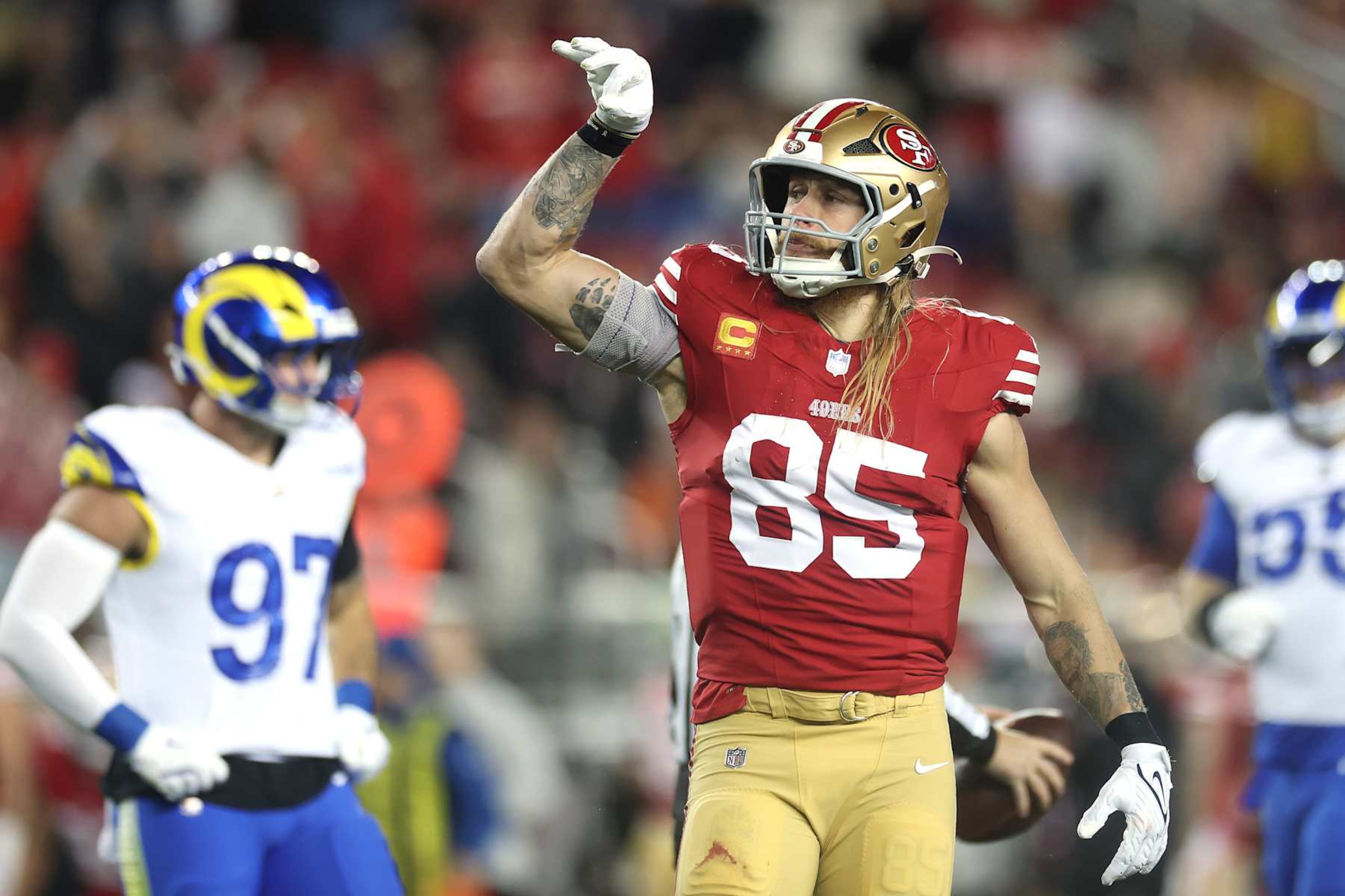 49ers TE George Kittle 49ers TE George Kittle
