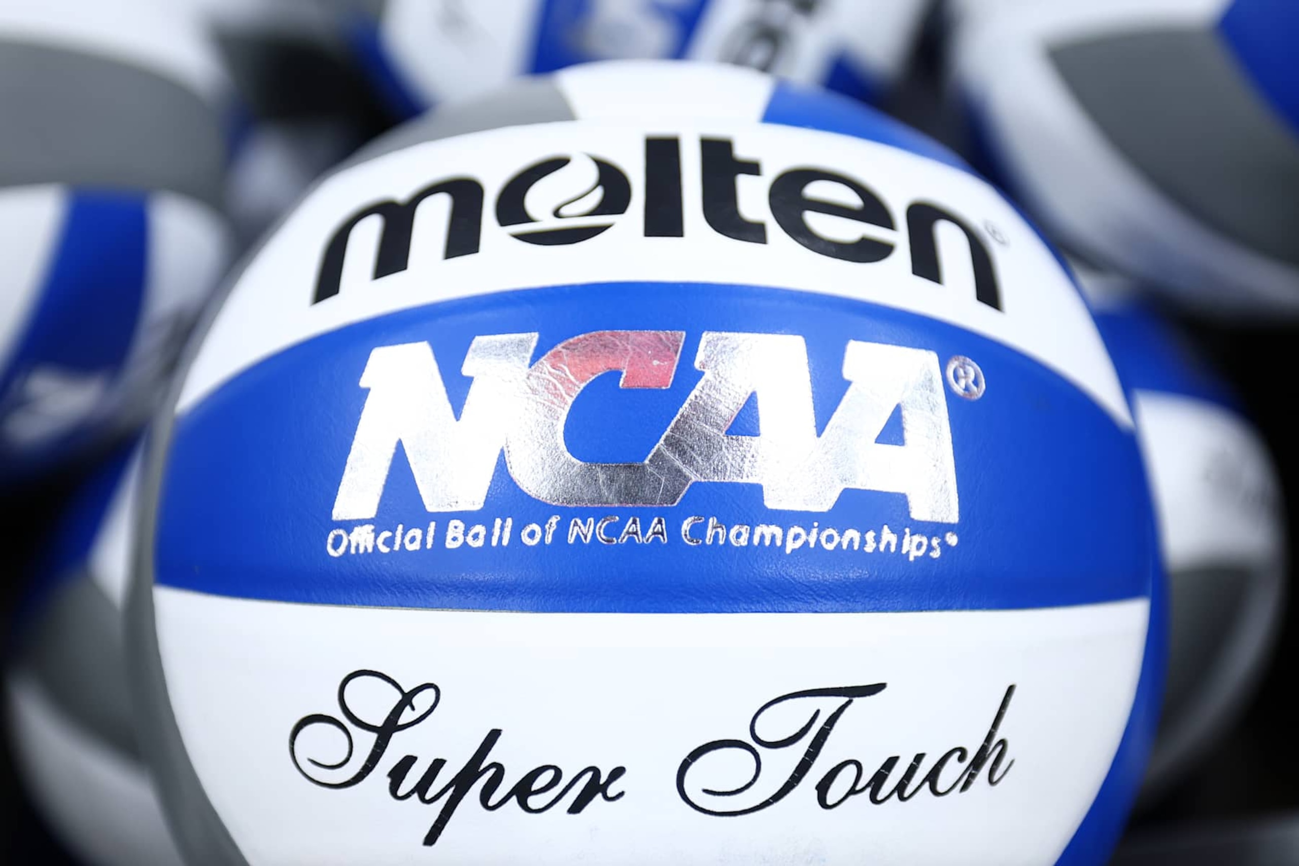 LOUISVILLE, KENTUCKY - DECEMBER 22: Equipment sits out before the Louisville Cardinals face the Penn St. Nittany Lions at the Division I Women's Volleyball Championship held at the KFC YUM! Center on December 22, 2024 in Louisville, Kentucky. (Photo by Jamie Schwaberow/NCAA Photos via Getty Images)