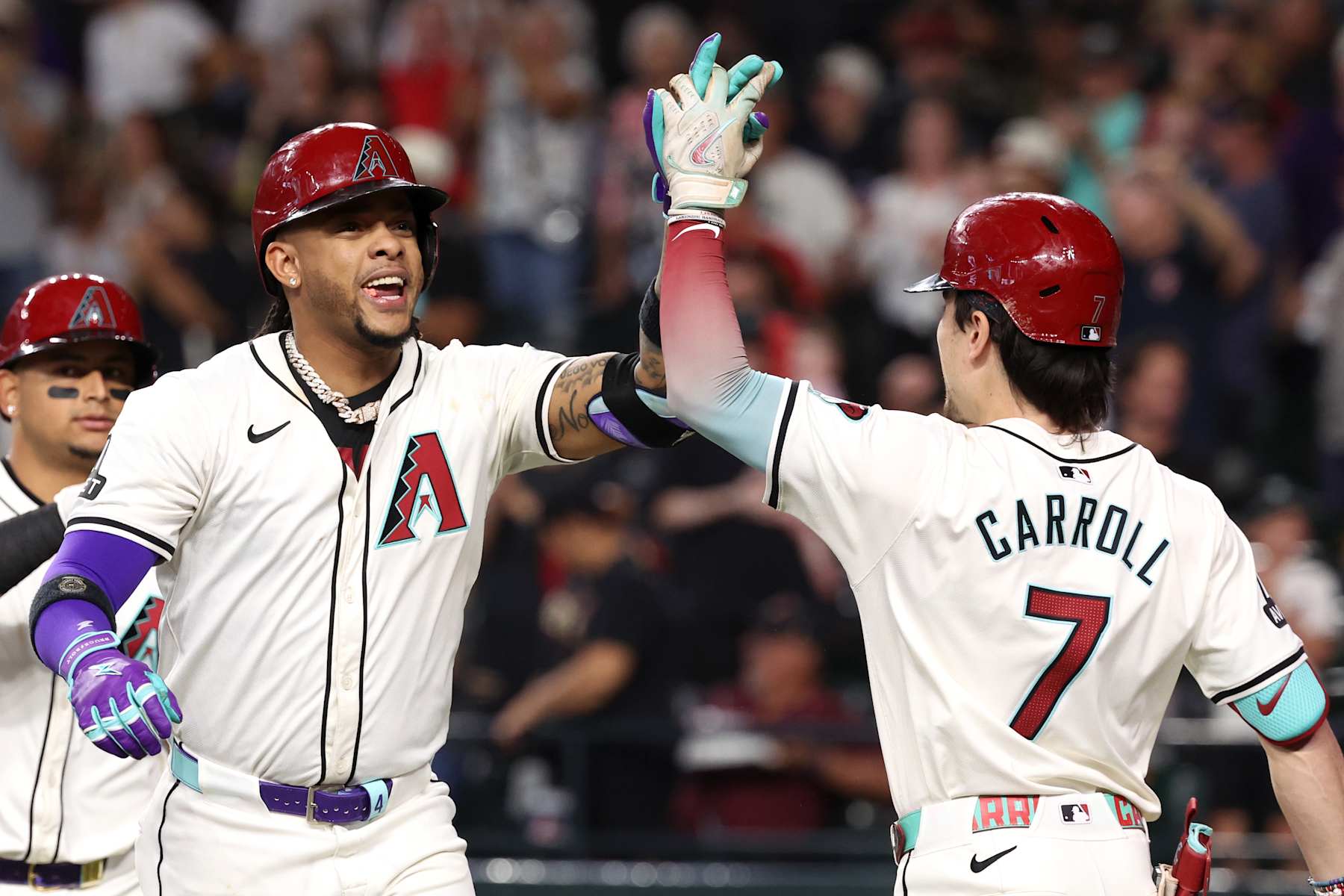 Ketel Marte (L) and Corbin Carroll (R)