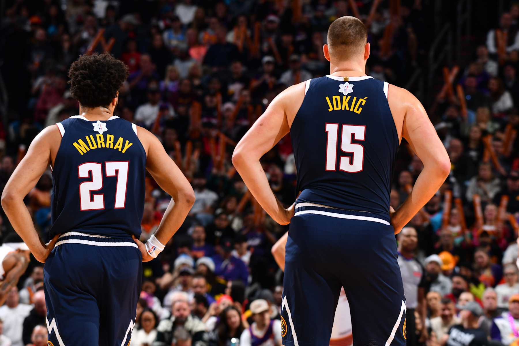 Jamal Murray and Nikola JokiÄ