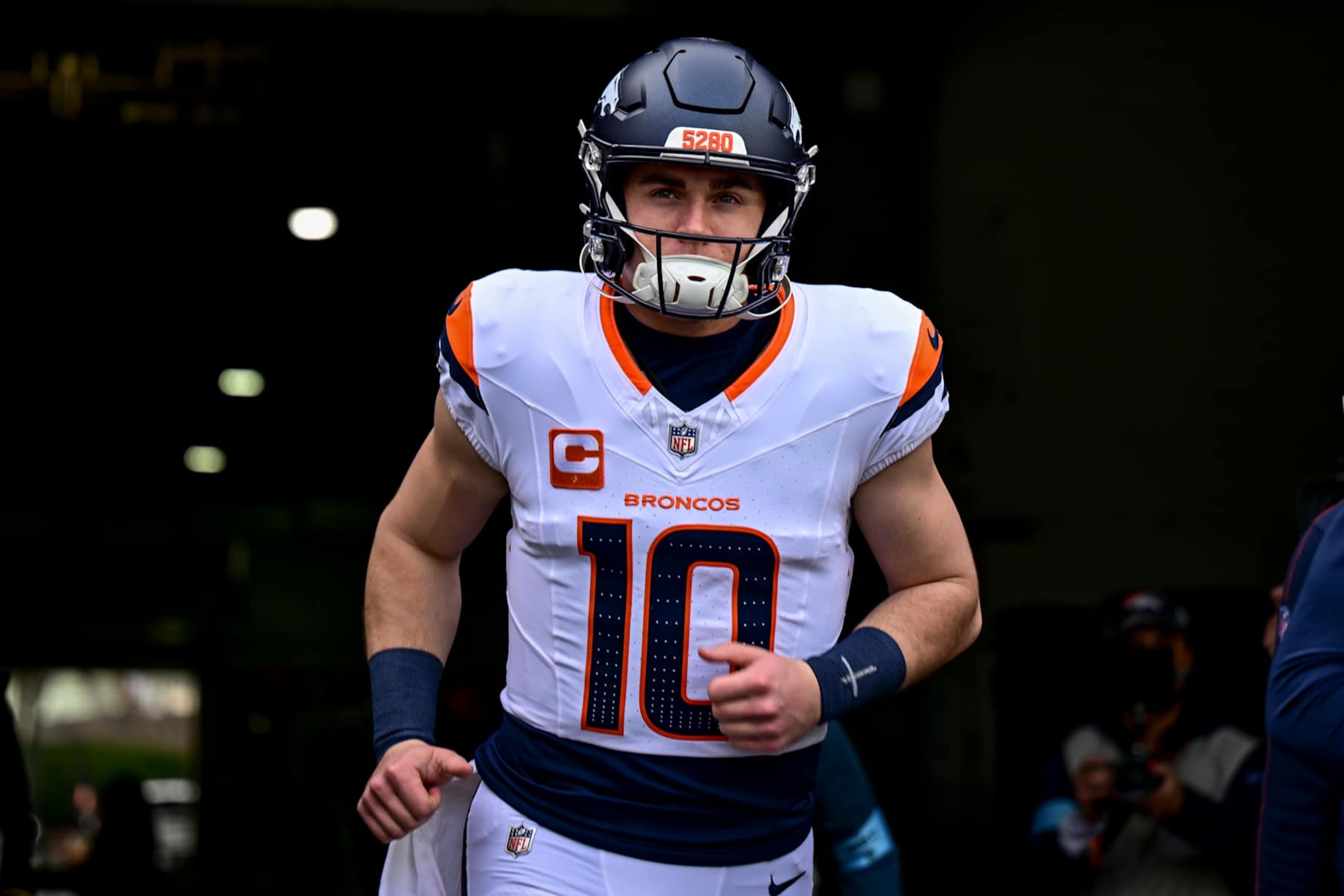 CINCINNATI, OH - DECEMBER 28: Bo Nix (10) of the Denver Broncos takes the field before the first quarter against the Cincinnati Bengals at Paycor Stadium in Cincinnati, Ohio on Saturday, December 28, 2024. (Photo by AAron Ontiveroz/The Denver Post) CINCINNATI, OH - DECEMBER 28: Bo Nix (10) of the Denver Broncos takes the field before the first quarter against the Cincinnati Bengals at Paycor Stadium in Cincinnati, Ohio on Saturday, December 28, 2024. (Photo by AAron Ontiveroz/The Denver Post)