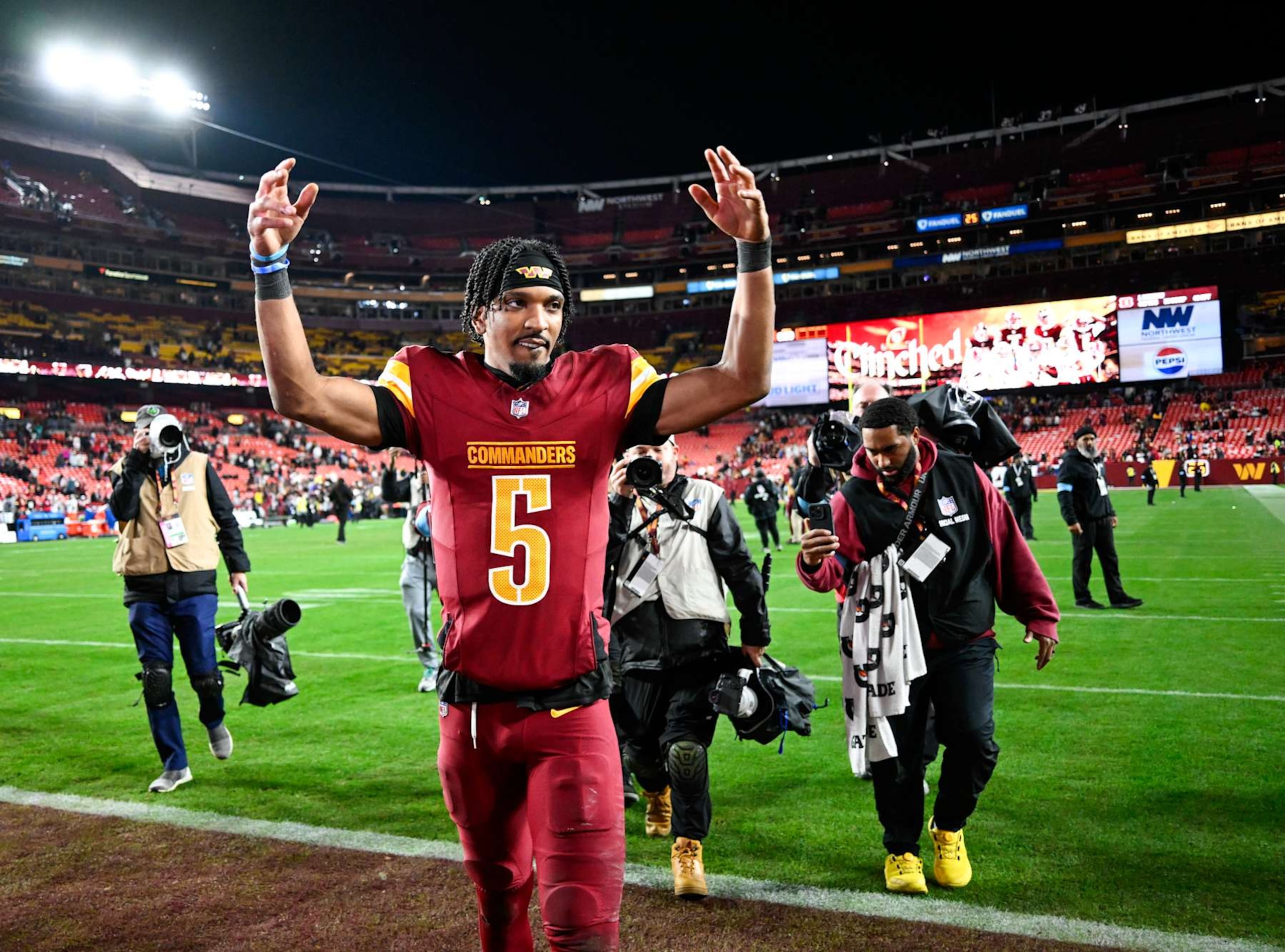 Commanders QB Jayden Daniels