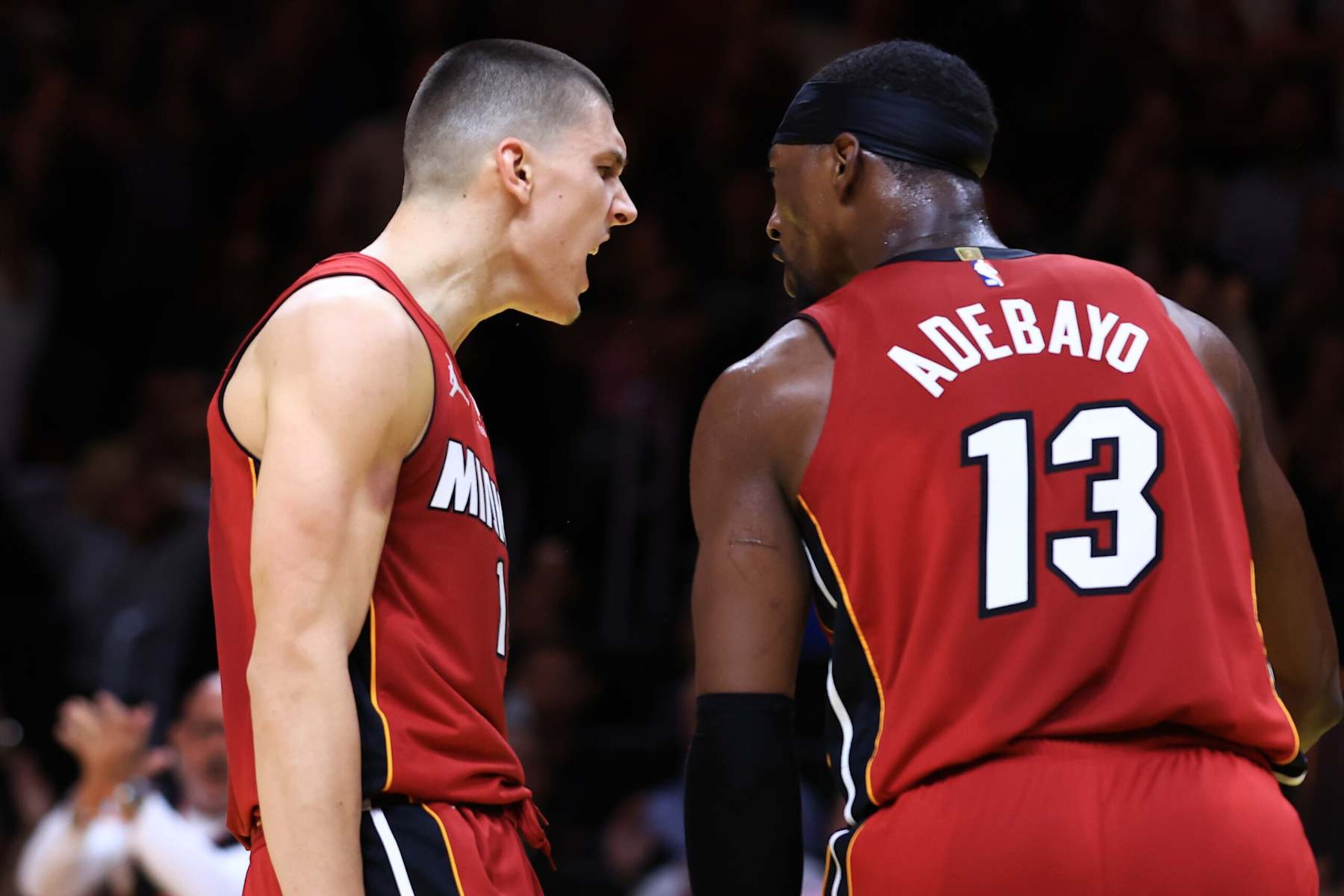 Tyler Herro and Bam Adebayo