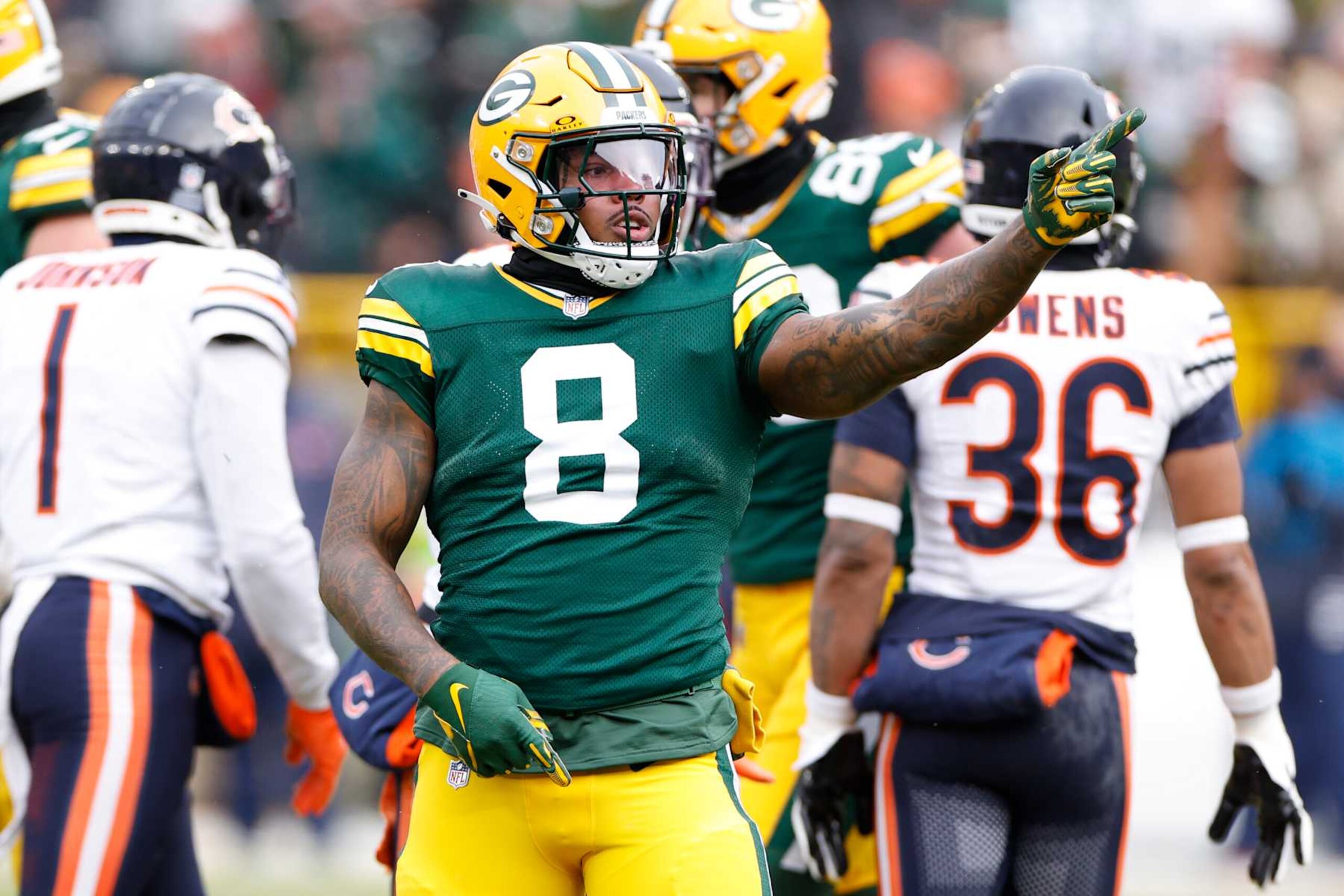 Packers RB Josh Jacobs Packers RB Josh Jacobs
