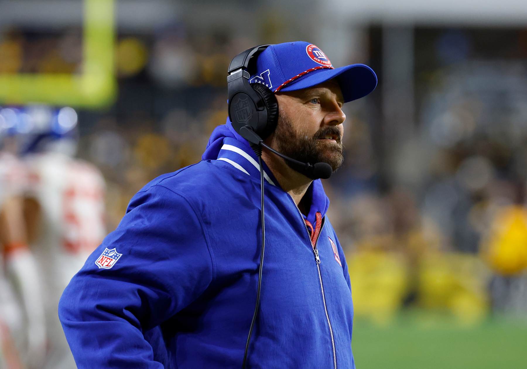 PITTSBURGH, PA - OCTOBER 28:  Brian Daboll of the New York Giants in action against the Pittsburgh Steelers on October 28, 2024 at Acrisure Stadium in Pittsburgh, Pennsylvania.  (Photo by Justin K. Aller/Getty Images)