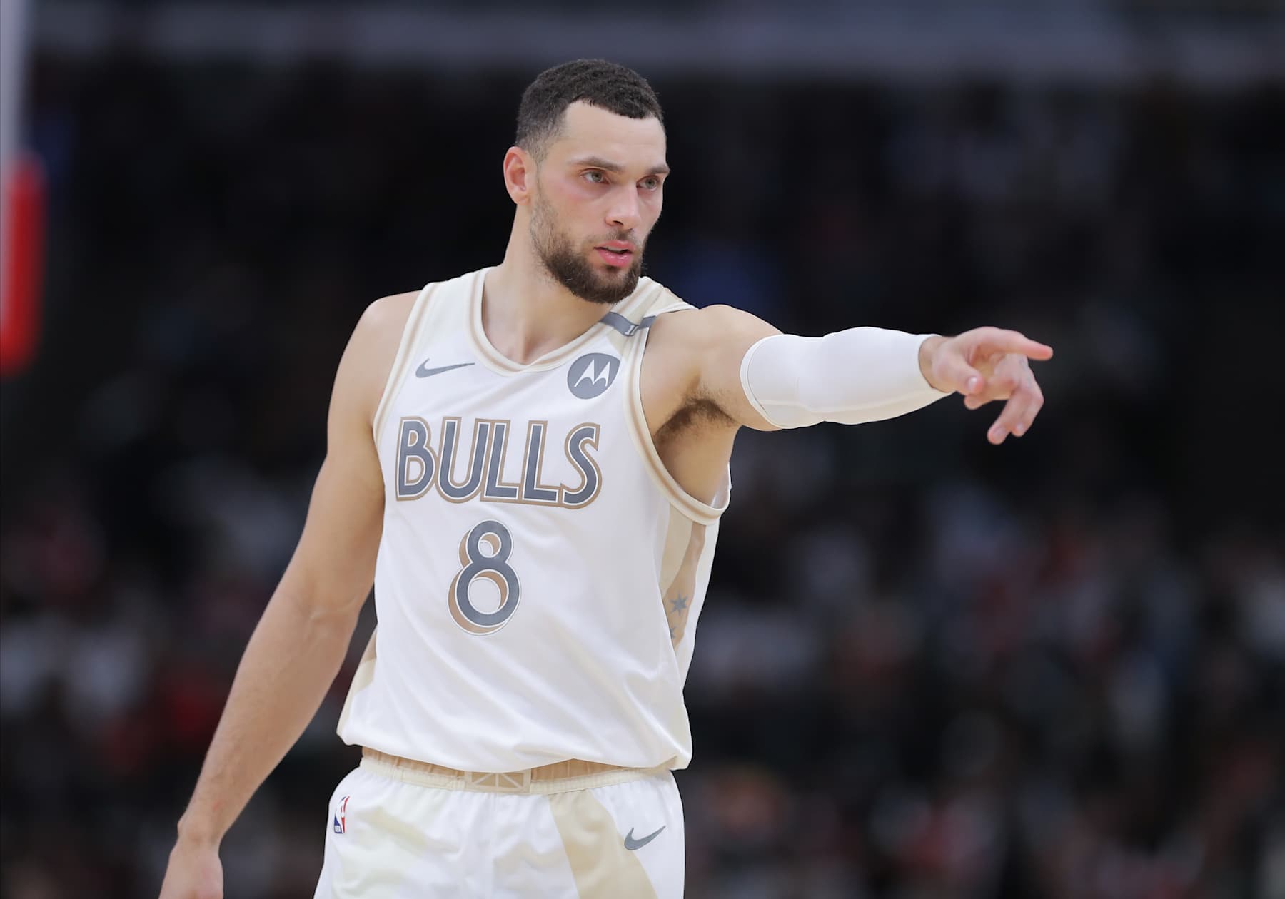 CHICAGO, IL - DECEMBER 28: Chicago Bulls guard Zach LaVine during the first half against the Milwaukee Bucks December 28, 2024 at the United Center in Chicago, Illinois. (Photo by Melissa Tamez/Icon Sportswire via Getty Images)