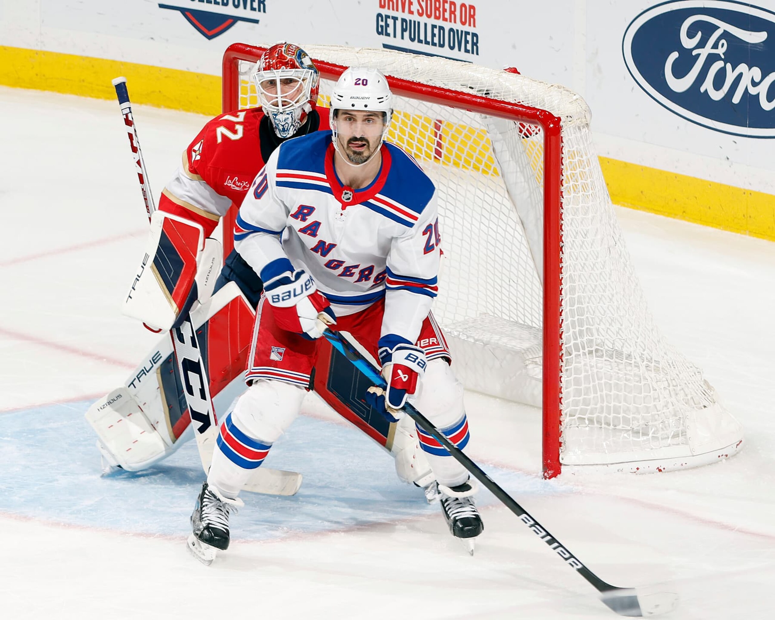 New York Rangers winger Chris Kreider in action against the Florida Panthers. 