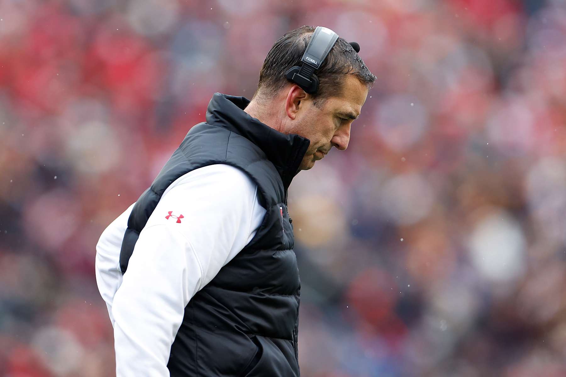 MADISON, WISCONSIN - NOVEMBER 29: Luke Fickell head coach of the Wisconsin Badgers during the game against the Minnesota Golden Gophers at Camp Randall Stadium on November 29, 2024 in Madison, Wisconsin. (Photo by John Fisher/Getty Images)