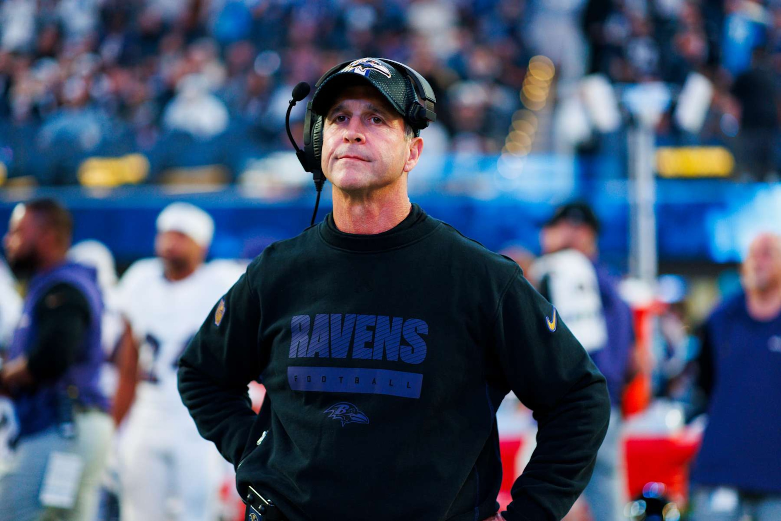 Ravens head coach John Harbaugh Ravens head coach John Harbaugh