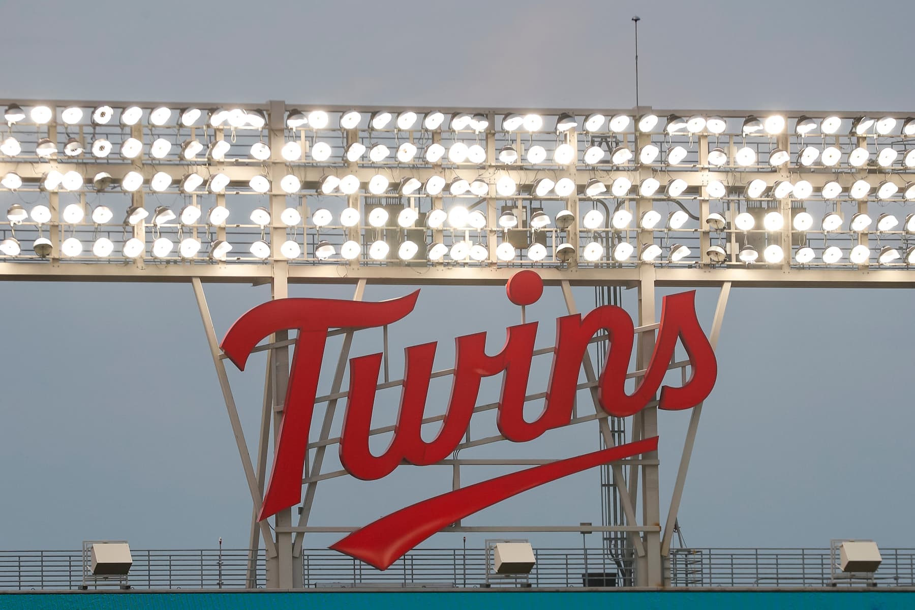 MINNEAPOLIS, MINNESOTA - AUGUST 5:  A general view of a Twins logo during a game between the Arizona Diamondbacks and the Minnesota Twins at Target Field on August 5, 2023 in Minneapolis, Minnesota. (Photo by Brandon Sloter/Image Of Sport/Getty Images)