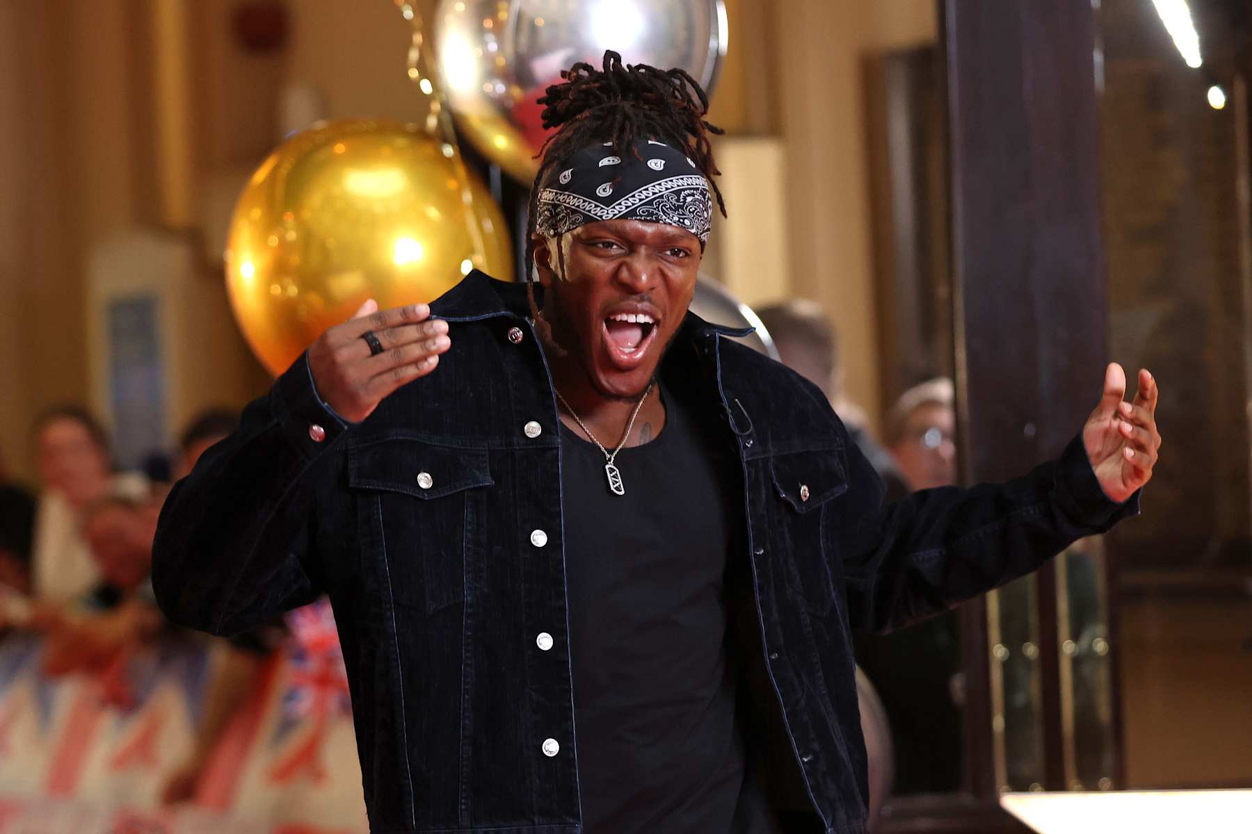 BLACKPOOL, ENGLAND - OCTOBER 16: Guest judge KSI attends the 2024 Britain's Got Talent photocall at the Winter Gardens on October 16, 2024 in Blackpool, England. (Photo by Cameron Smith/Getty Images)