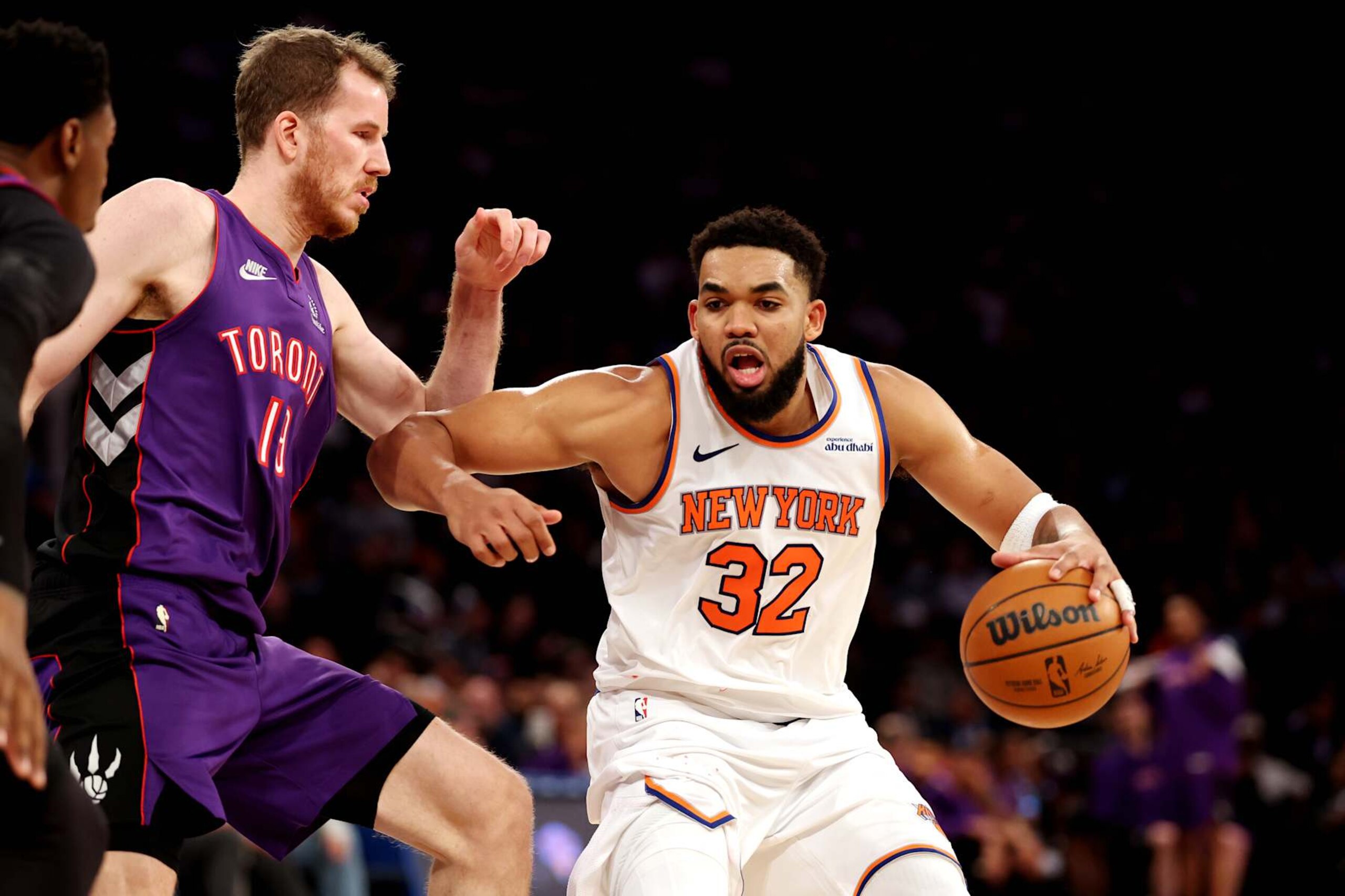 Jakob Pöltl and Karl-Anthony Towns Jakob Pöltl and Karl-Anthony Towns
