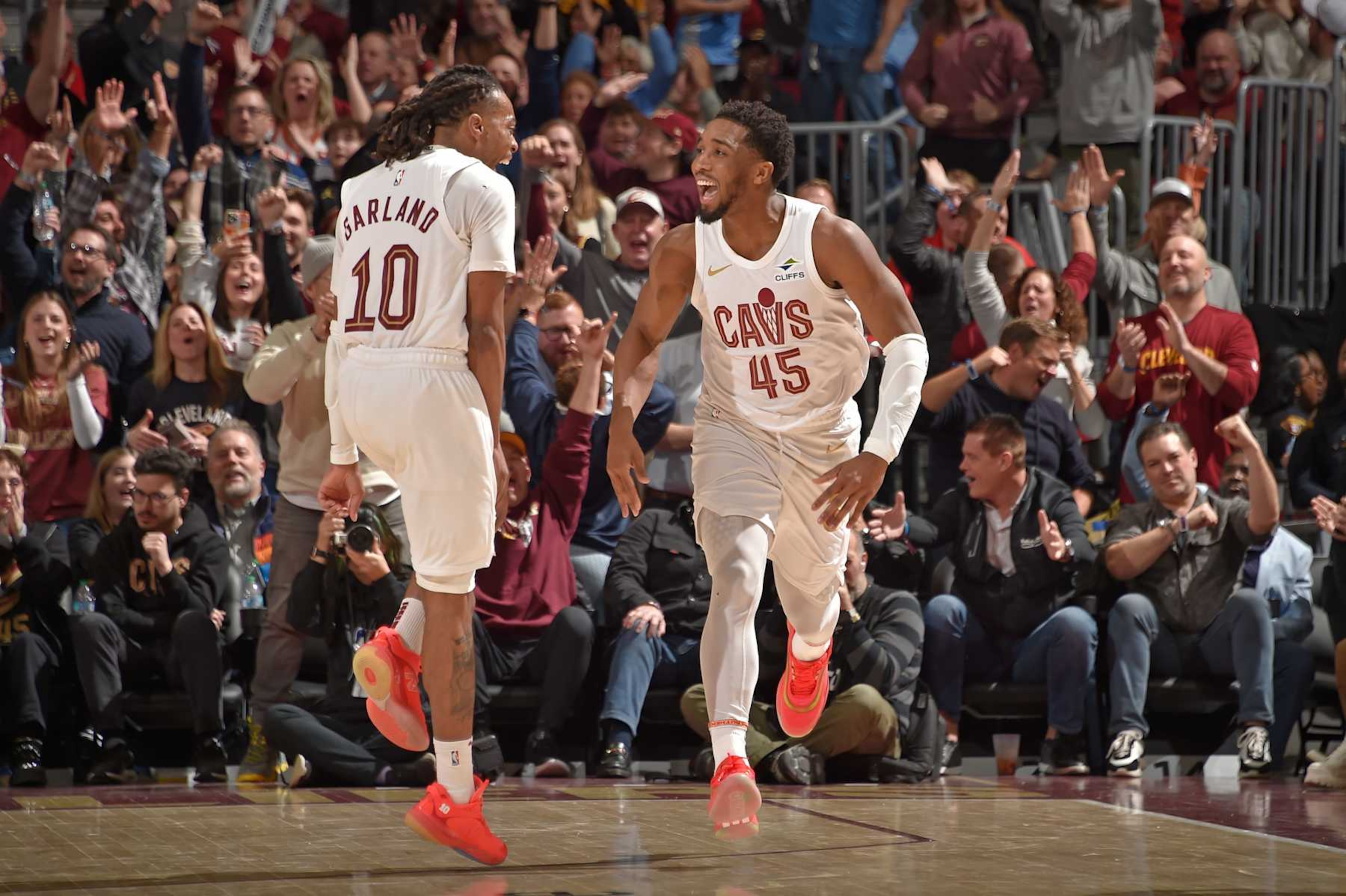 Darius Garland and Donovan Mitchell