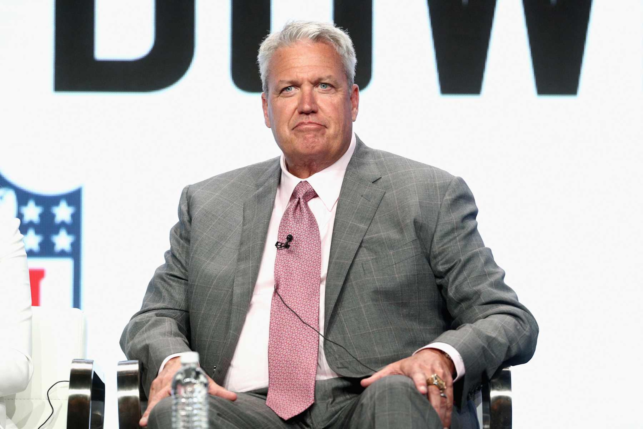 BEVERLY HILLS, CA - JULY 26:  Former NFL coach & ESPN analyst Rex Ryan of 'ESPN's Sunday's NFL Countdown' speaks onstage during the ESPN portion of the 2017 Summer Television Critics Association Press Tour at The Beverly Hilton Hotel on July 26, 2017 in Beverly Hills, California.  (Photo by Frederick M. Brown/Getty Images)