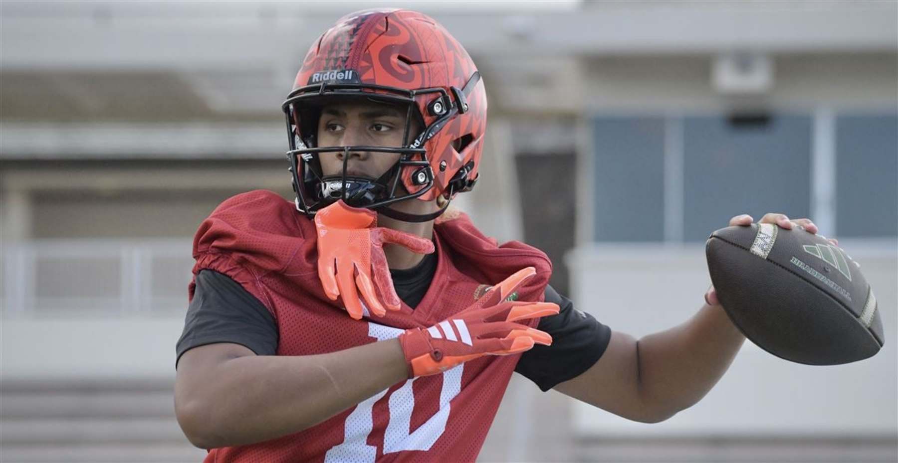 Jaron-Keawe Sagapolutele's college career is already off to an odd start, but, boy, does he have a massive amount of talent.