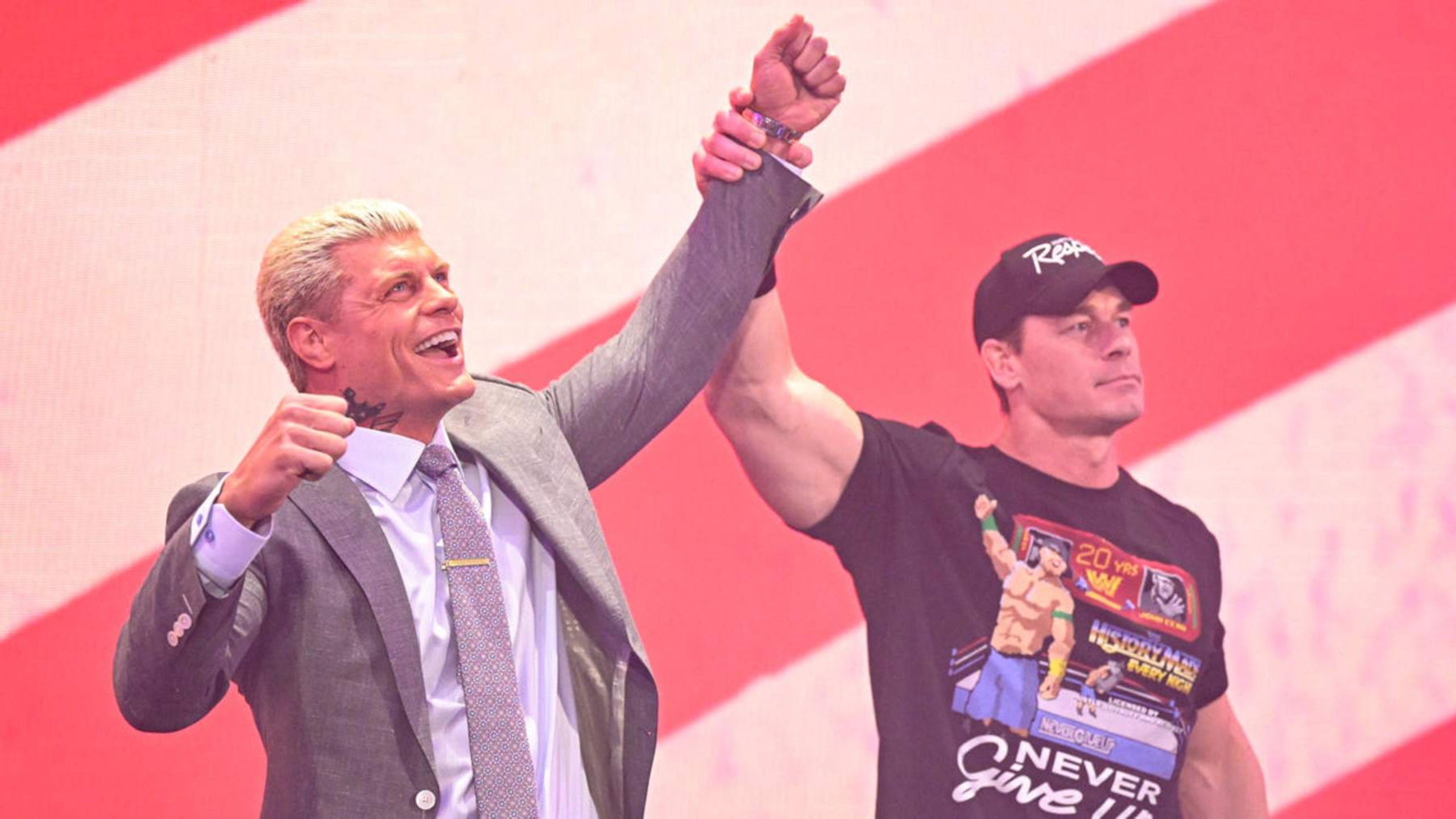 Cody Rhodes and John Cena could be on a collision course sometime in 2025. Cody Rhodes and John Cena could be on a collision course sometime in 2025.