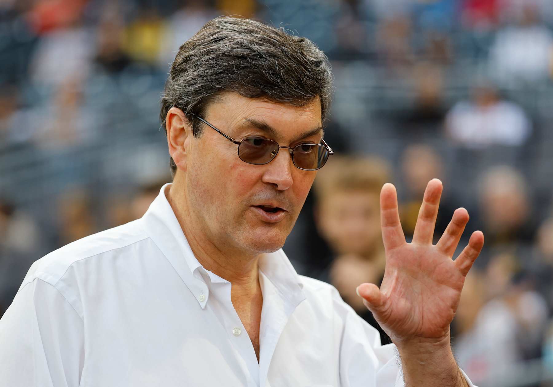 PITTSBURGH, PA - APRIL 19:  Bob Nutting is seen before gate game between the Pittsburgh Pirates and the Boston Red Sox at PNC Park on April 19, 2024 in Pittsburgh, Pennsylvania.  (Photo by Justin K. Aller/Getty Images)