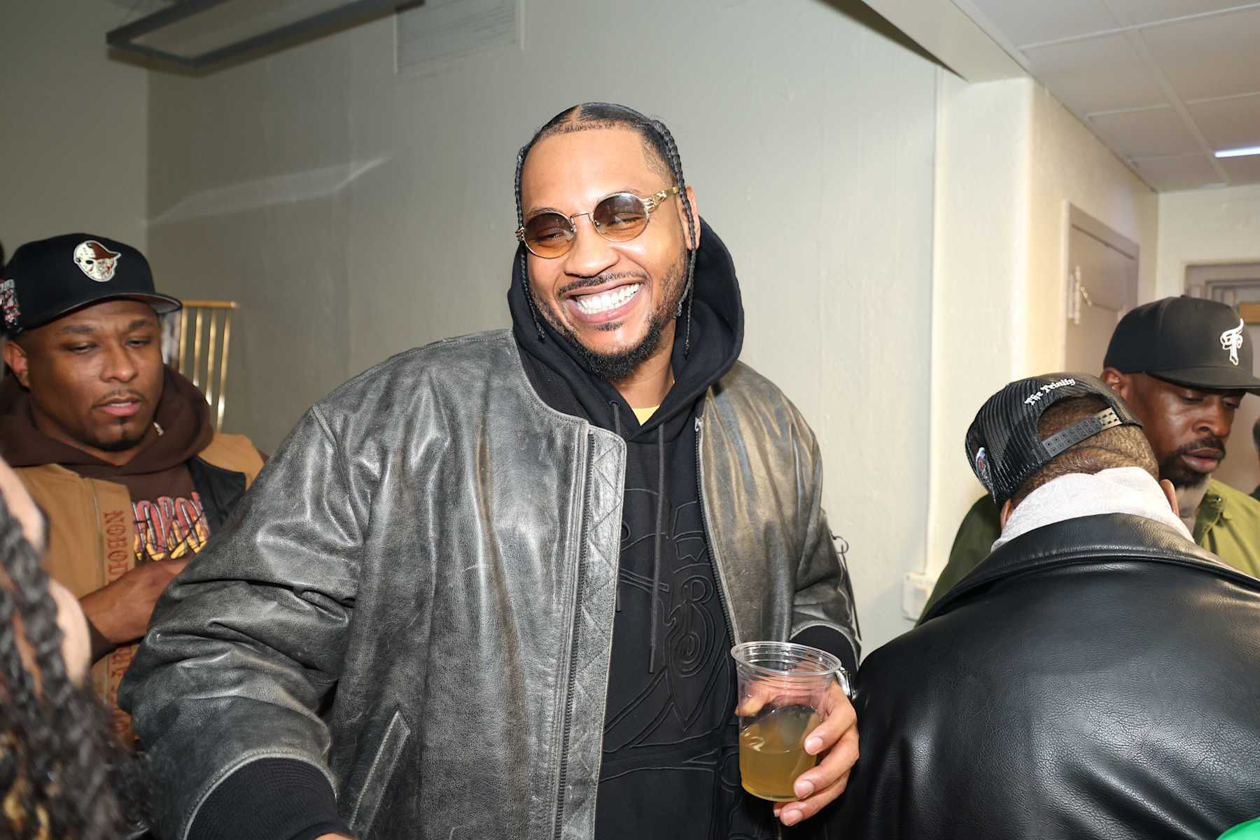 NEW YORK, NEW YORK - DECEMBER 14: Carmelo Anthony attends the The Lox And Friends Experience on December 14, 2024 in New York City. (Photo by Johnny Nunez/WireImage)