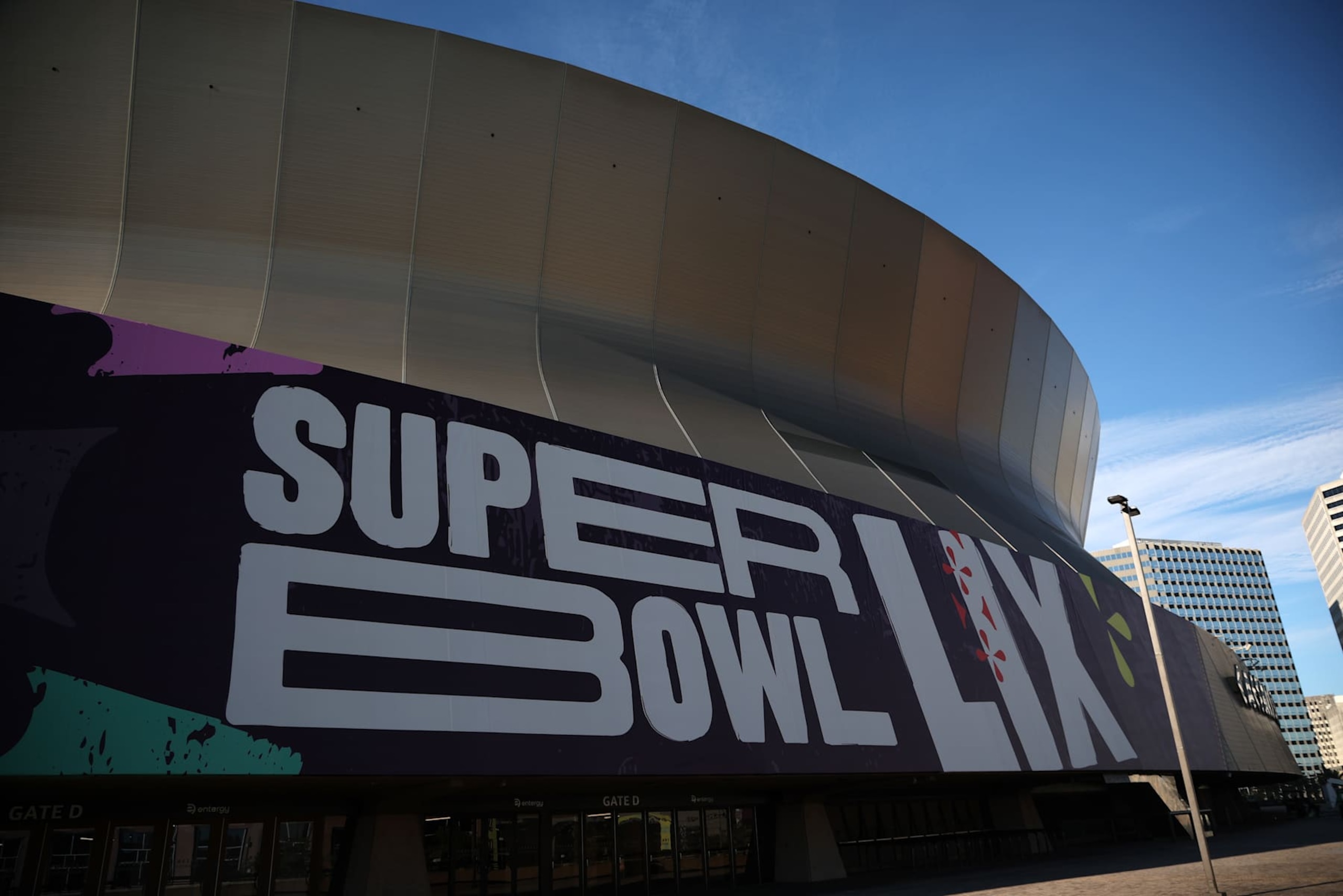 NEW ORLEANS, LOUISIANA - JANUARY 16: The Caesars Superdome is being prepared for Super Bowl LIX at the Caesars Superdome on January 16, 2025 in New Orleans, Louisiana. (Photo by Chris Graythen/Getty Images) NEW ORLEANS, LOUISIANA - JANUARY 16: The Caesars Superdome is being prepared for Super Bowl LIX at the Caesars Superdome on January 16, 2025 in New Orleans, Louisiana. (Photo by Chris Graythen/Getty Images)