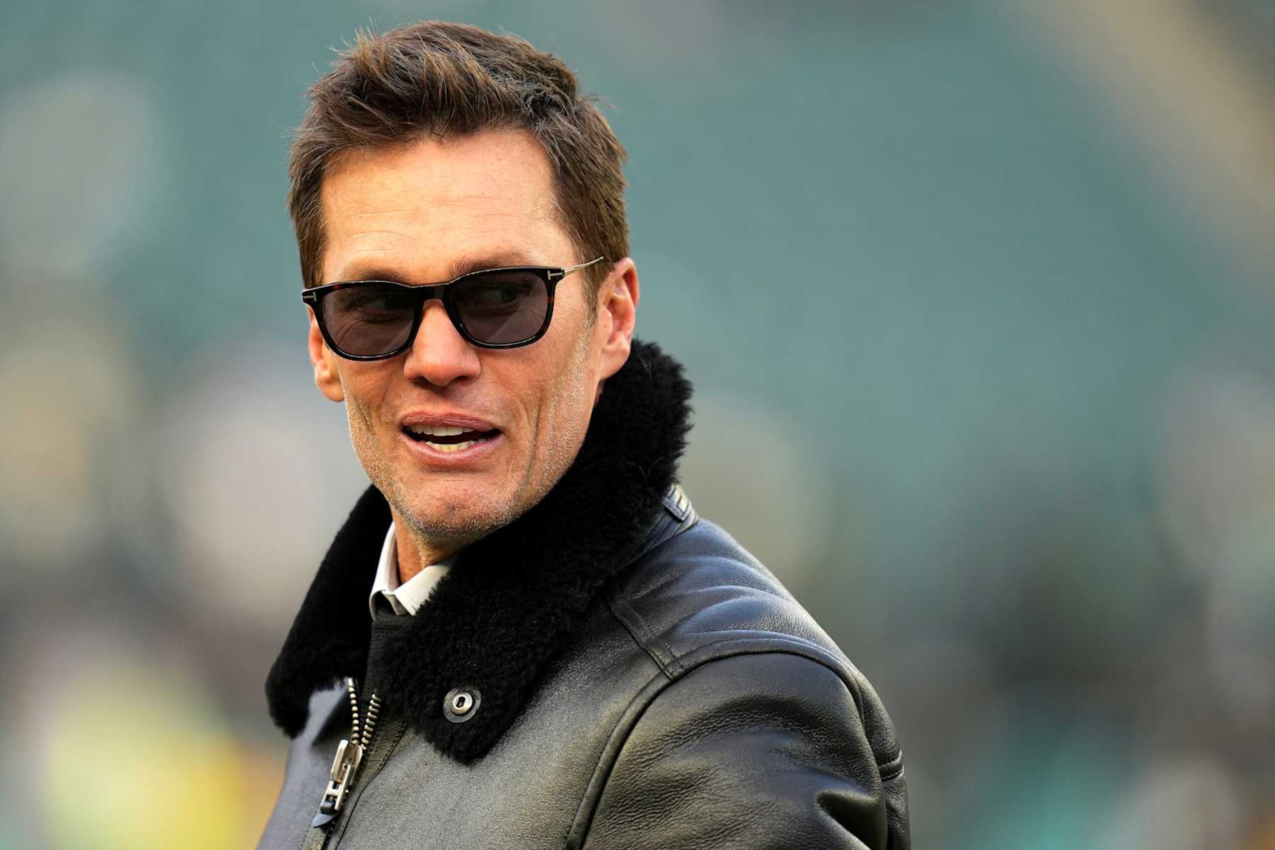 Fox broadcast analyst Tom Brady Fox broadcast analyst Tom Brady