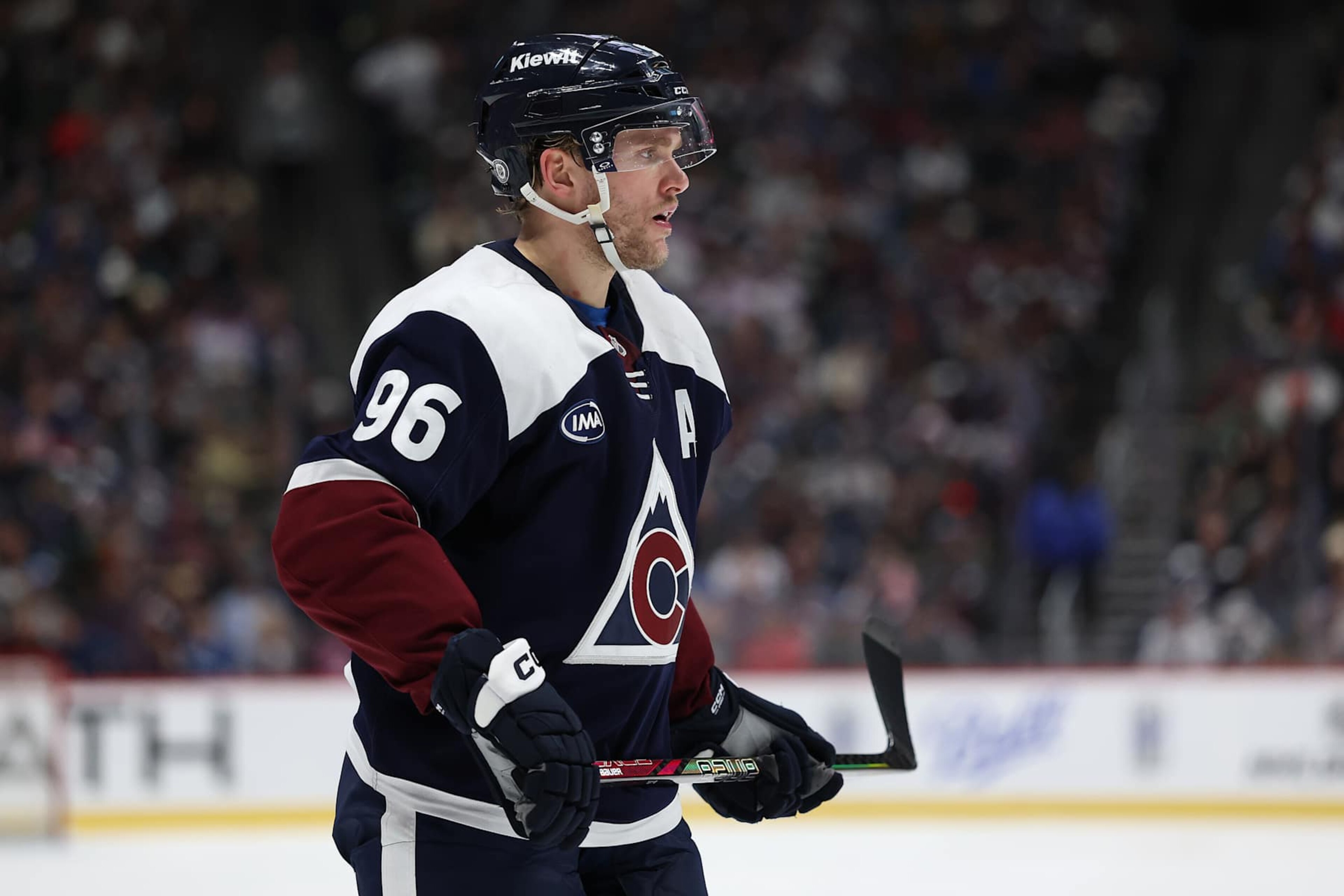 DENVER, COLORADO - JANUARY 20: Mikko Rantanen #96 of the Colorado Avalanche plays the Minnesota Wild in the third period at Ball Arena on January 20, 2025 in Denver, Colorado. (Photo by Matthew Stockman/Getty Images) DENVER, COLORADO - JANUARY 20: Mikko Rantanen #96 of the Colorado Avalanche plays the Minnesota Wild in the third period at Ball Arena on January 20, 2025 in Denver, Colorado. (Photo by Matthew Stockman/Getty Images)