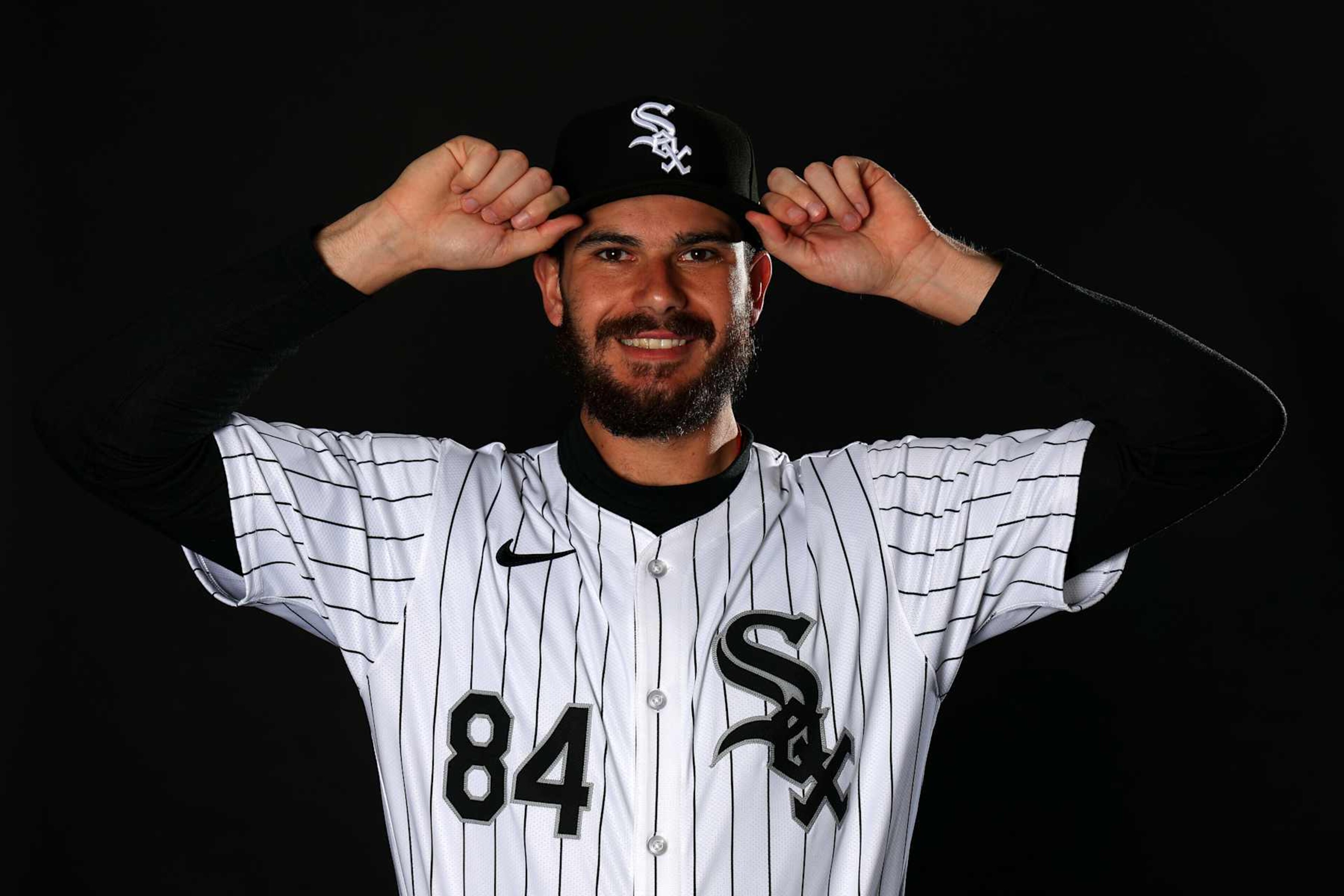 GLENDALE, ARIZONA - FEBRUARY 21: Dylan Cease #84 of the Chicago White Sox poses for a portrait during Photo Day at Camelback Ranch on February 21, 2024 in Glendale, Arizona. (Photo by Michael Reaves/Getty Images) GLENDALE, ARIZONA - FEBRUARY 21: Dylan Cease #84 of the Chicago White Sox poses for a portrait during Photo Day at Camelback Ranch on February 21, 2024 in Glendale, Arizona. (Photo by Michael Reaves/Getty Images)