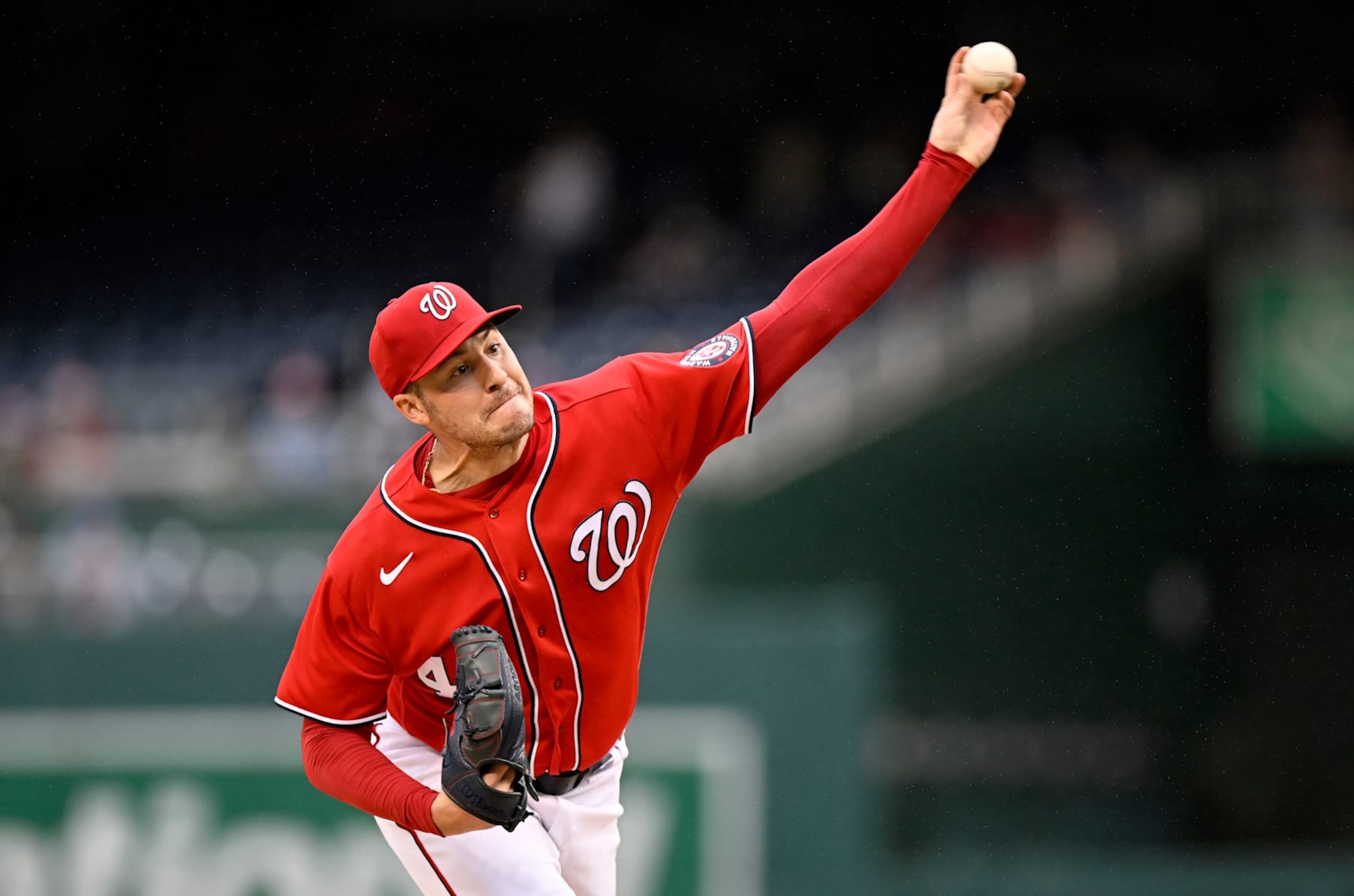 WASHINGTON, DC - OCTOBER 02: Patrick Corbin #46 of the Washington Nationals pitches in the third inning against the Philadelphia Phillies at Nationals Park on October 02, 2022 in Washington, DC. (Photo by Greg Fiume/Getty Images) WASHINGTON, DC - OCTOBER 02: Patrick Corbin #46 of the Washington Nationals pitches in the third inning against the Philadelphia Phillies at Nationals Park on October 02, 2022 in Washington, DC. (Photo by Greg Fiume/Getty Images)