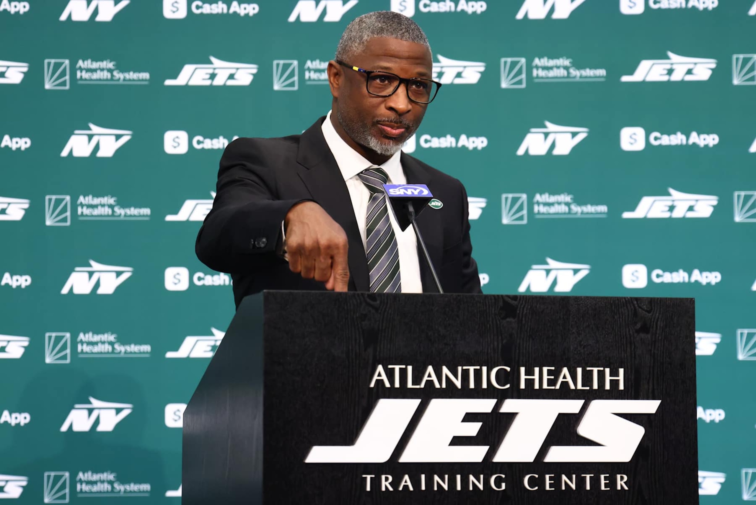 Jets HC Aaron Glenn Jets HC Aaron Glenn
