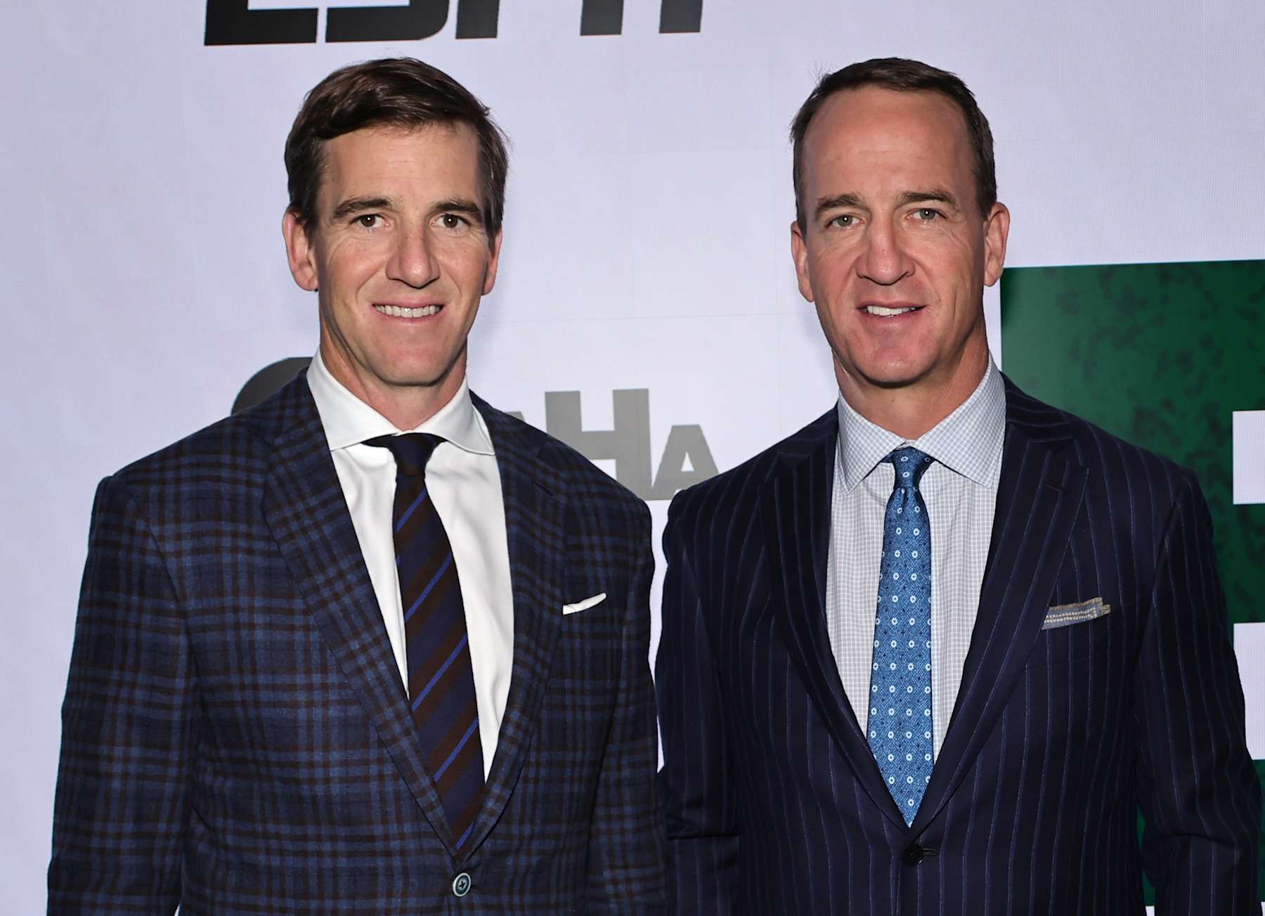 NEW YORK, NEW YORK - JANUARY 23: Eli Manning and Peyton Manning attend "The Buddy Way" New York Screening at The Paley Museum on January 23, 2025 in New York City. (Photo by Theo Wargo/Getty Images)