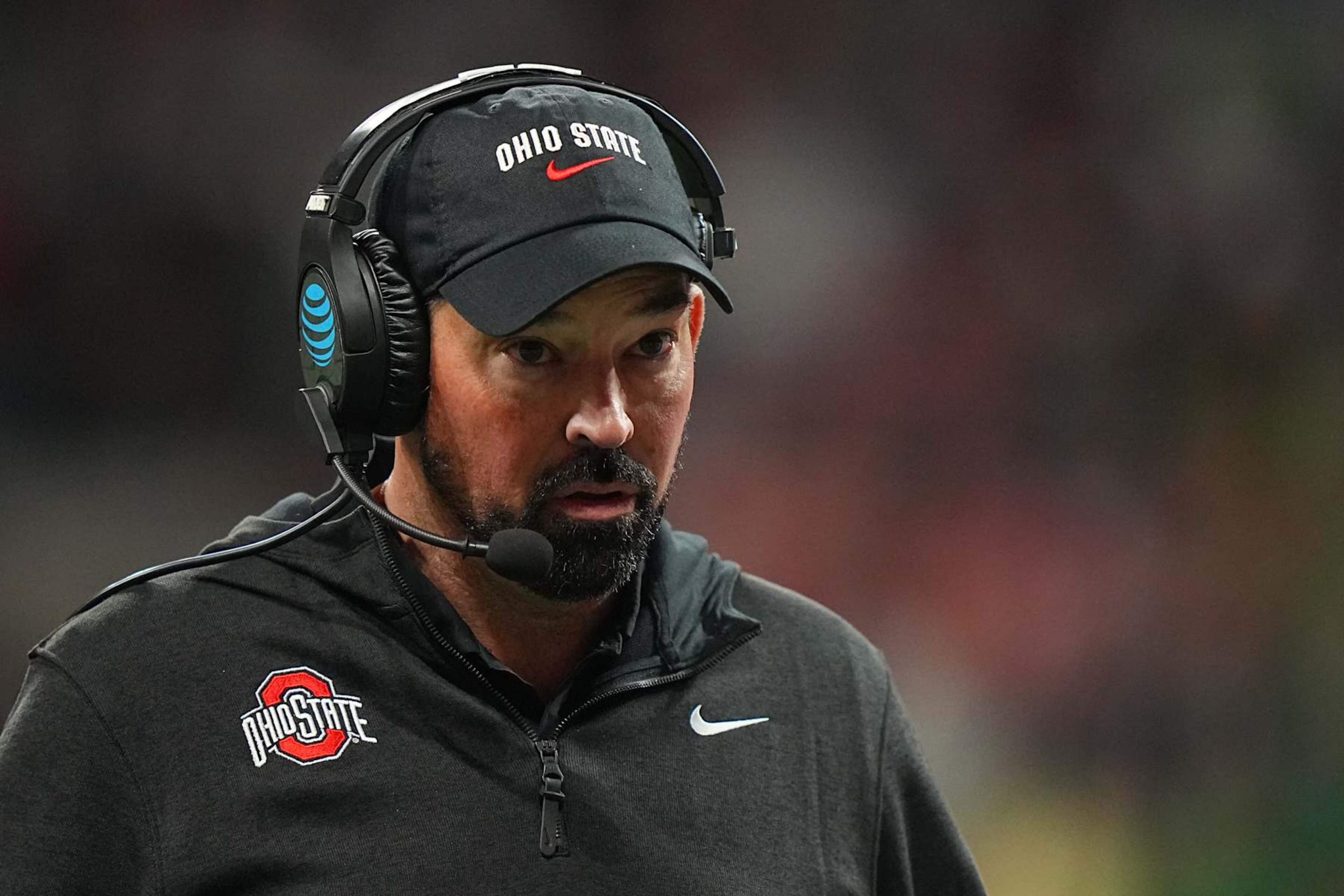 College Football: CFP National Championship: Ohio State head coach Ryan Day walks the sideline vs Notre Dame at Mercedes-Benz Stadium.
Atlanta, GA 1/20/2025
CREDIT: Erick W. Rasco (Photo by Erick W. Rasco/Sports Illustrated via Getty Images)
(Set Number: X164668 TK1) College Football: CFP National Championship: Ohio State head coach Ryan Day walks the sideline vs Notre Dame at Mercedes-Benz Stadium.
Atlanta, GA 1/20/2025
CREDIT: Erick W. Rasco (Photo by Erick W. Rasco/Sports Illustrated via Getty Images)
(Set Number: X164668 TK1)
