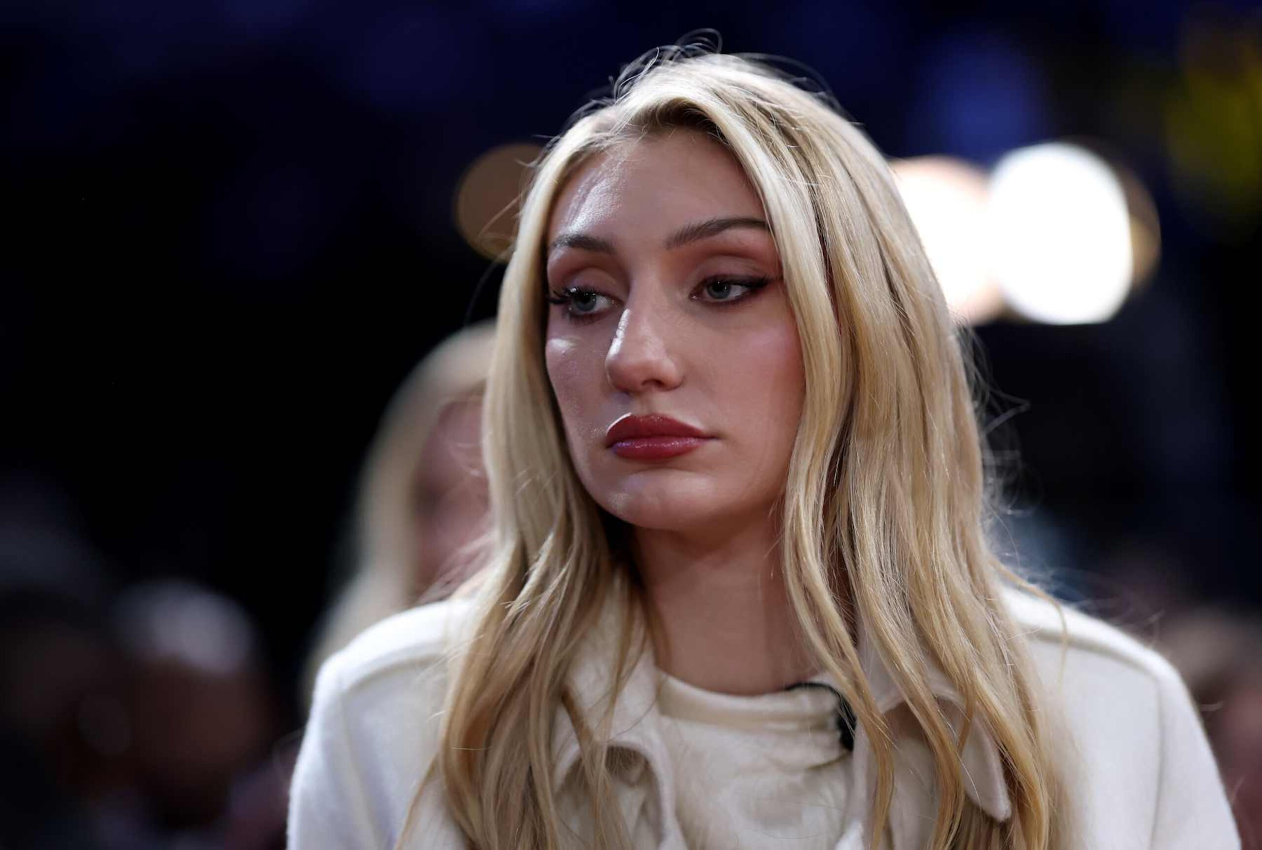 PARIS, FRANCE - JANUARY 23: Cameron Brink #22 of the Los Angeles Sparks attends the game between the San Antonio Spurs and the Indiana Pacers at the Accor Arena on January 23, 2025 in Paris, France. (Photo by Dean Mouhtaropoulos/Getty Images) PARIS, FRANCE - JANUARY 23: Cameron Brink #22 of the Los Angeles Sparks attends the game between the San Antonio Spurs and the Indiana Pacers at the Accor Arena on January 23, 2025 in Paris, France. (Photo by Dean Mouhtaropoulos/Getty Images)