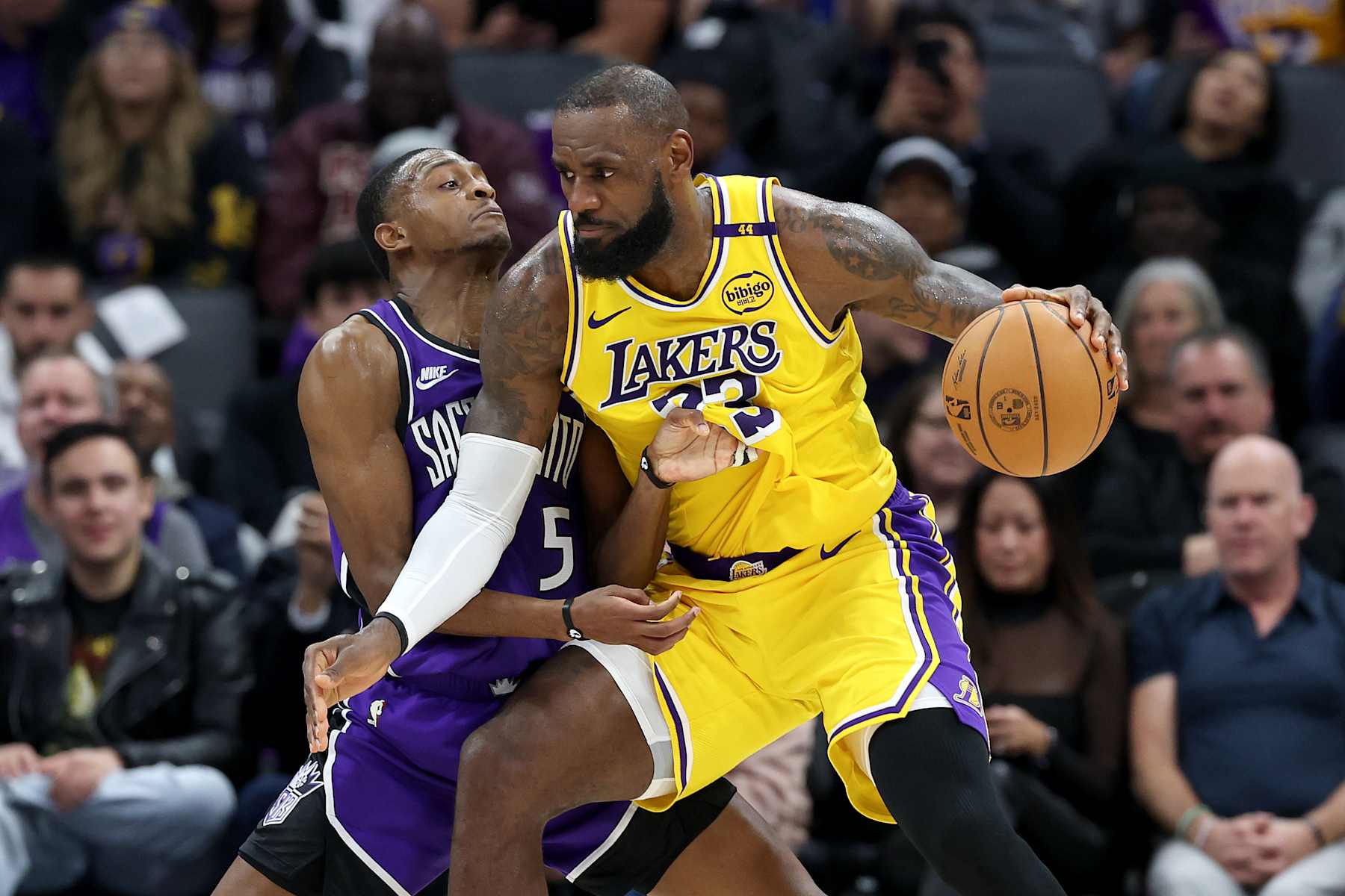 De'Aaron Fox and LeBron James