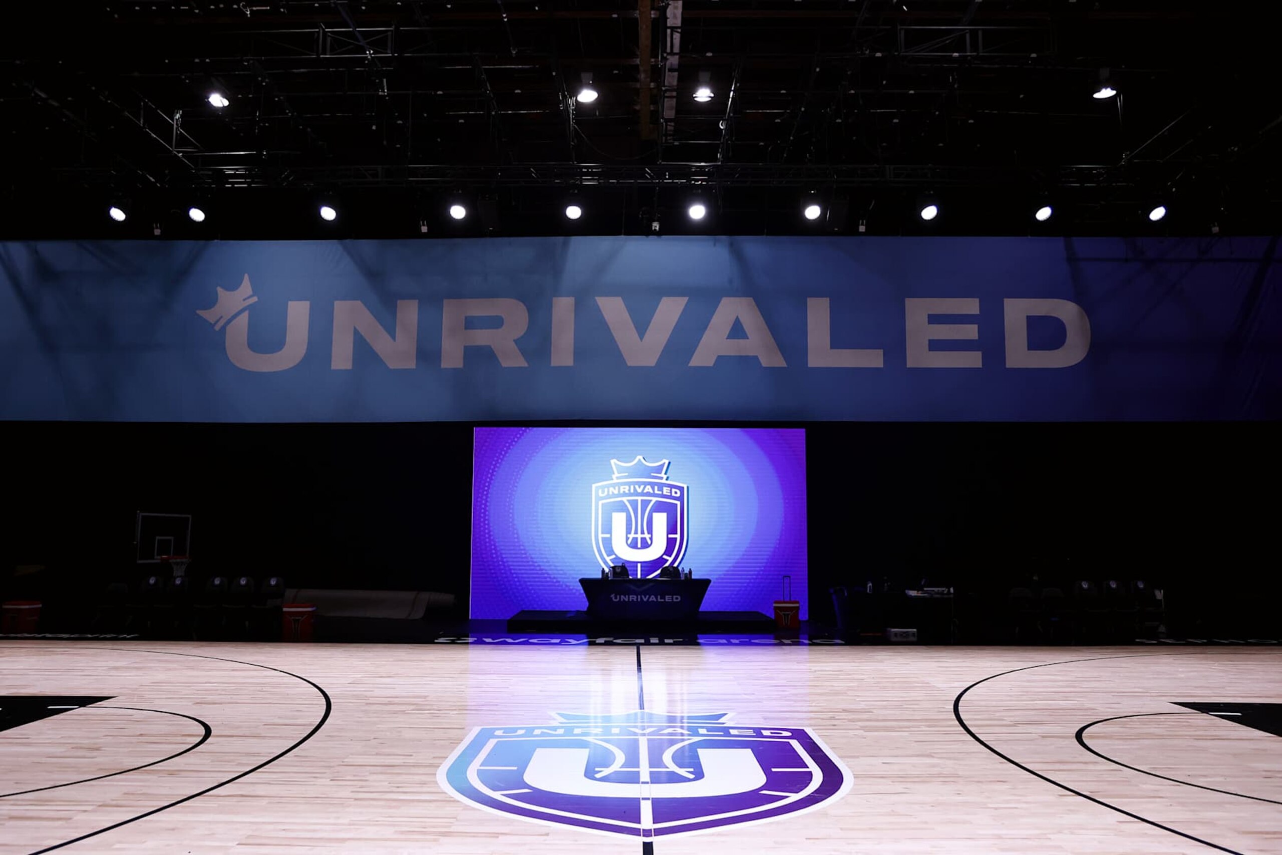 MEDLEY, FLORIDA - JANUARY 28: General decor and atmosphere at the Icy Hot x Unrivaled Media BTS Experience on January 28, 2025 in Medley, Florida. (Photo by John Parra/Getty Images for Icy Hot)