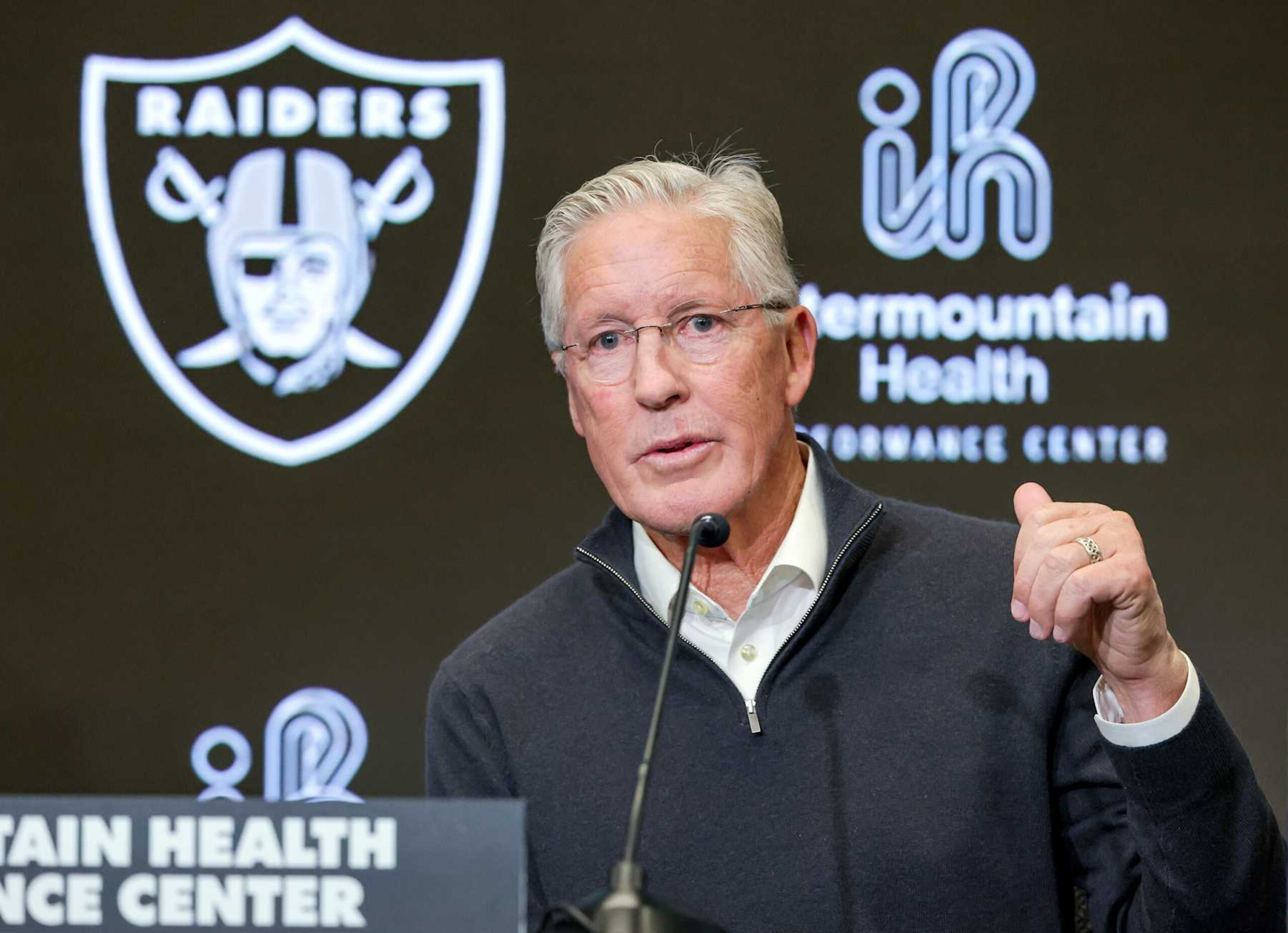 Raiders head coach Pete Carroll Raiders head coach Pete Carroll