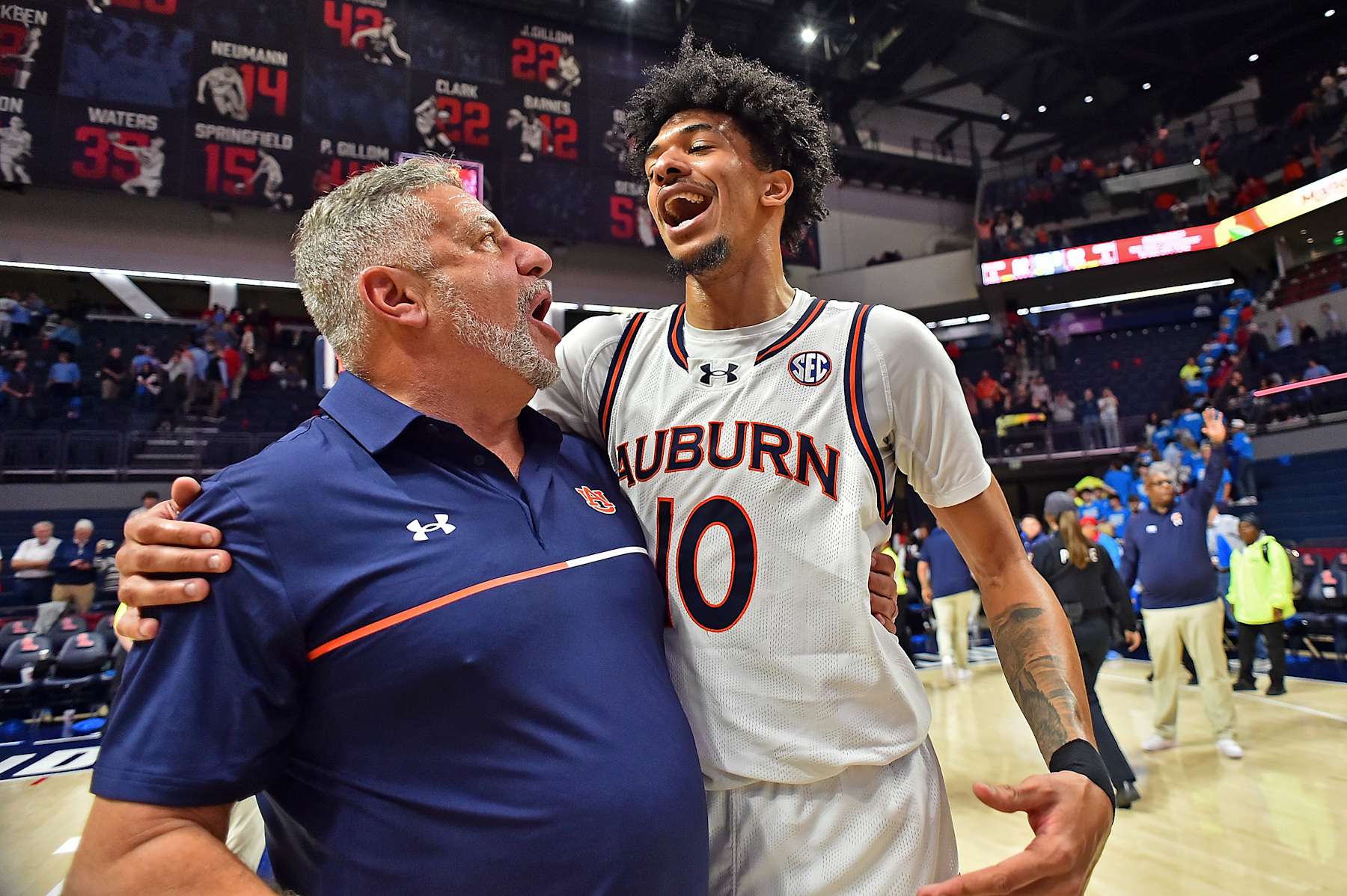 Chad Baker-Mazara and Bruce Pearl