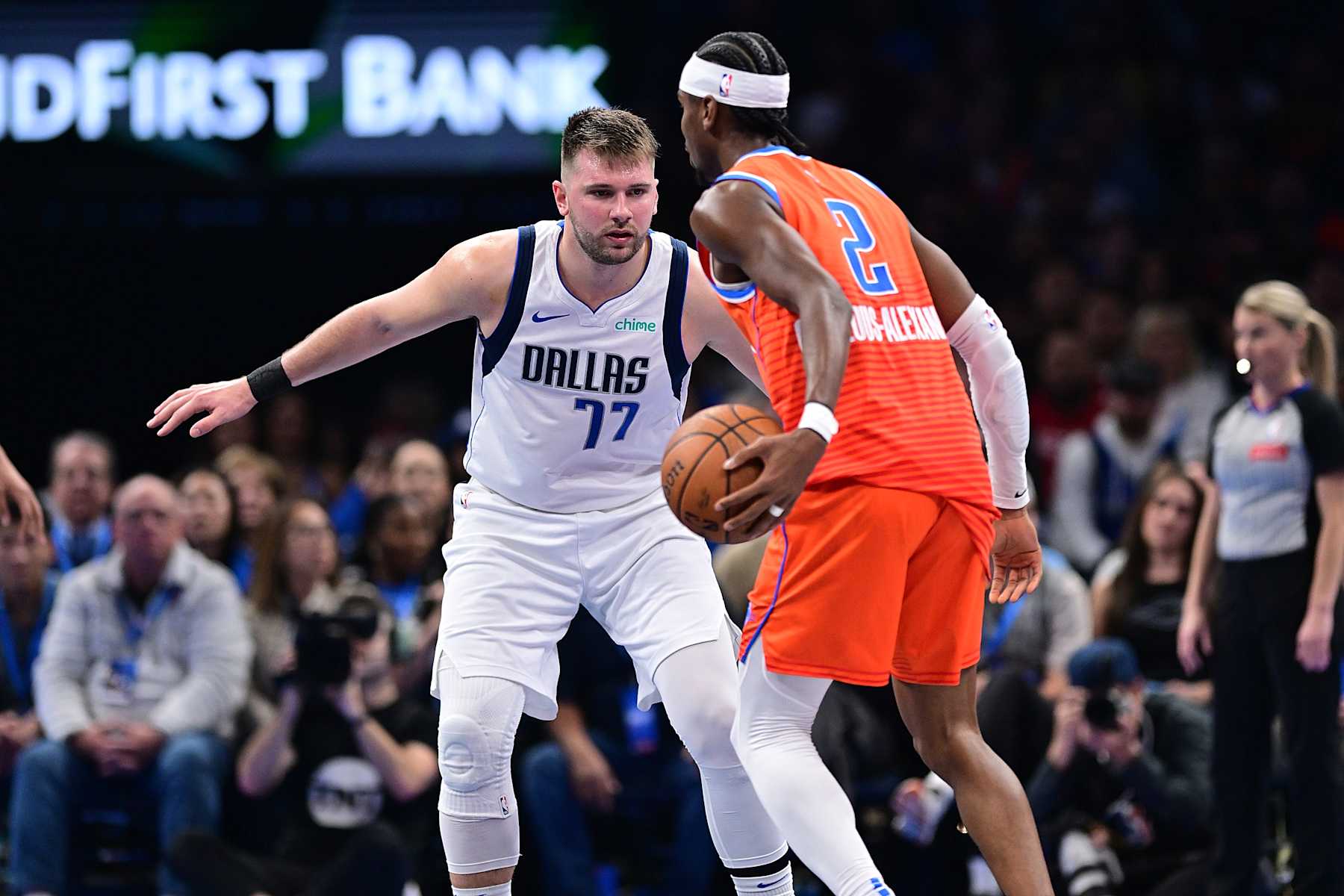 Luka DonÄiÄ and Shai Gilgeous-Alexander