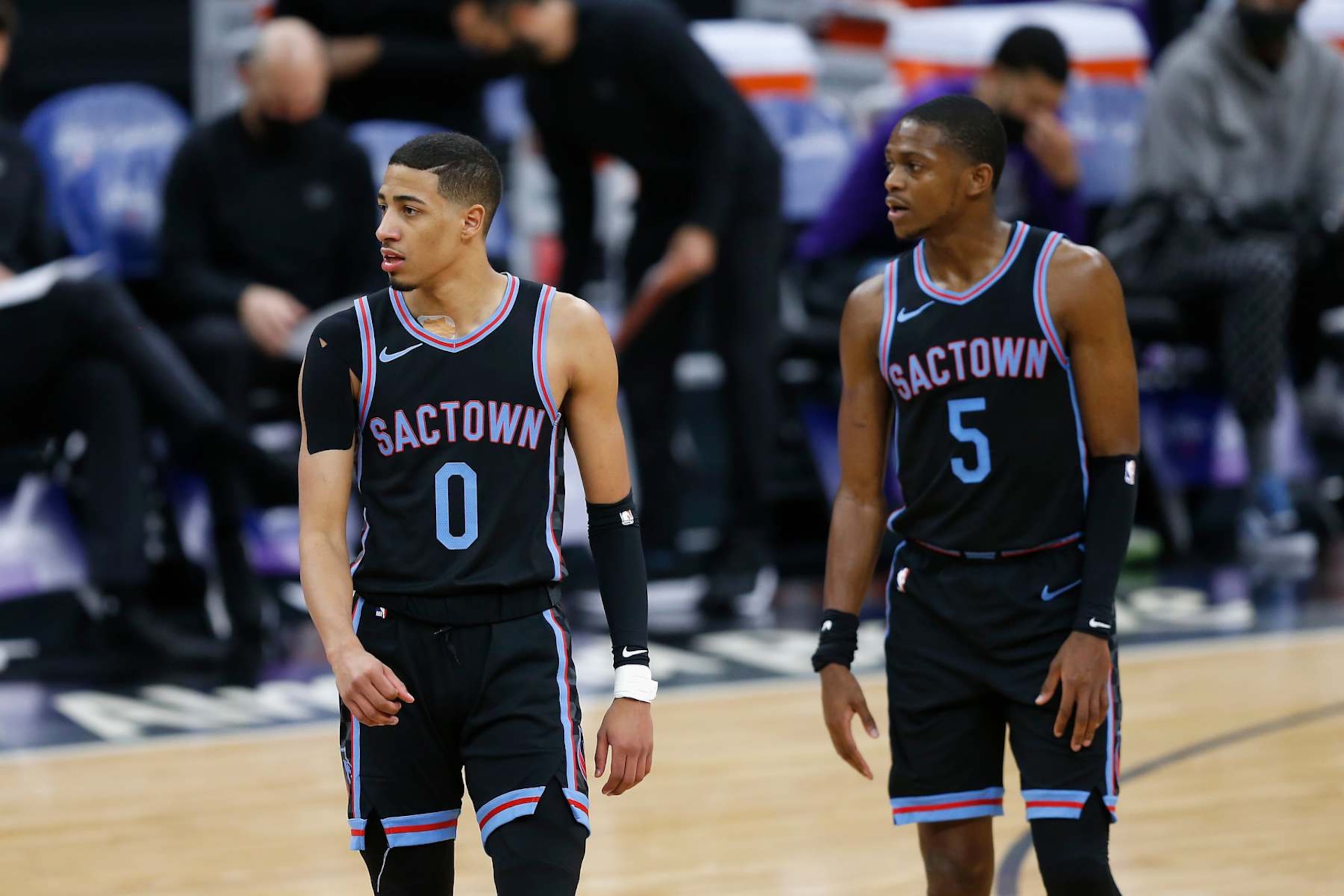 Tyrese Haliburton and De'Aaron Fox