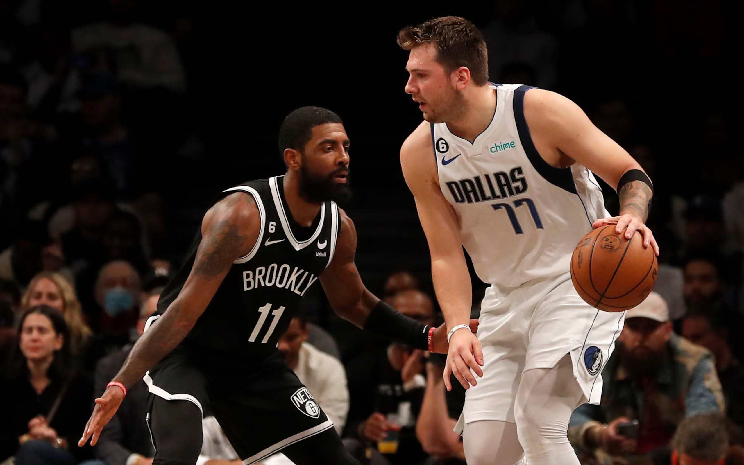 Kyrie Irving and Luka DonÄiÄ 
