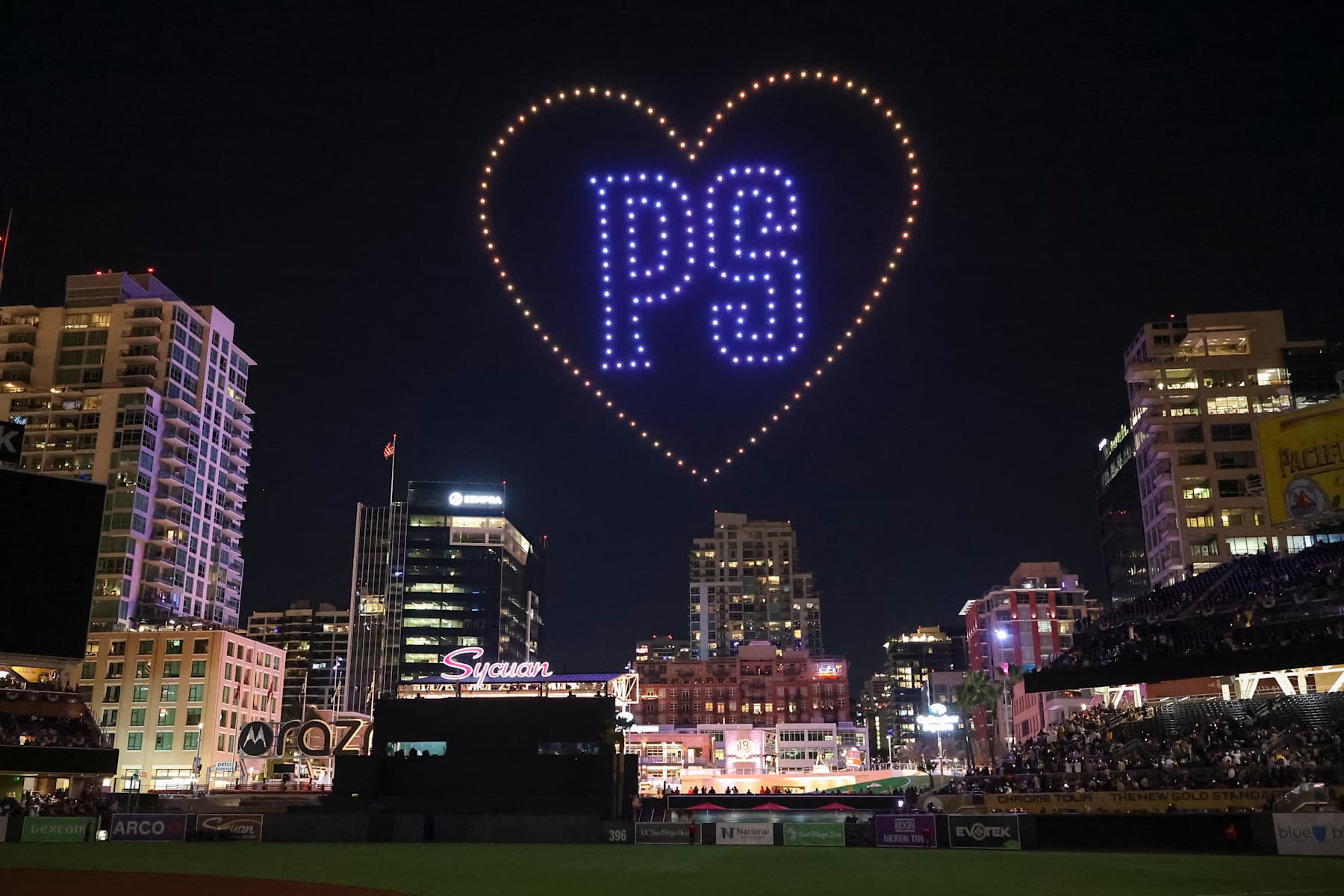 A drone tribute to Peter Seidler from April 2024 A drone tribute to Peter Seidler from April 2024