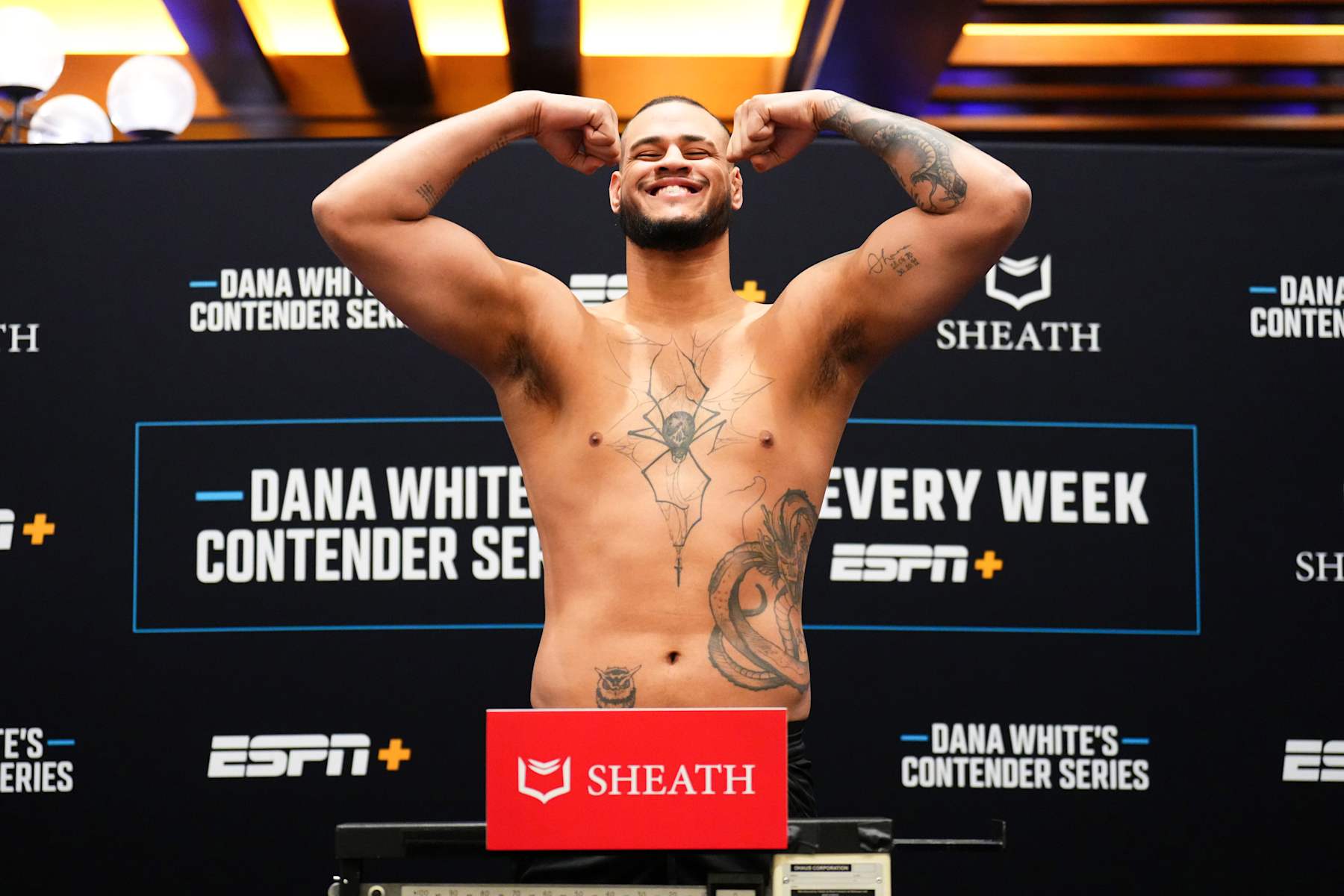 Tallison Teixeira ahead of fighting on Dana White's Contender Series, where he earned a UFC contract. 