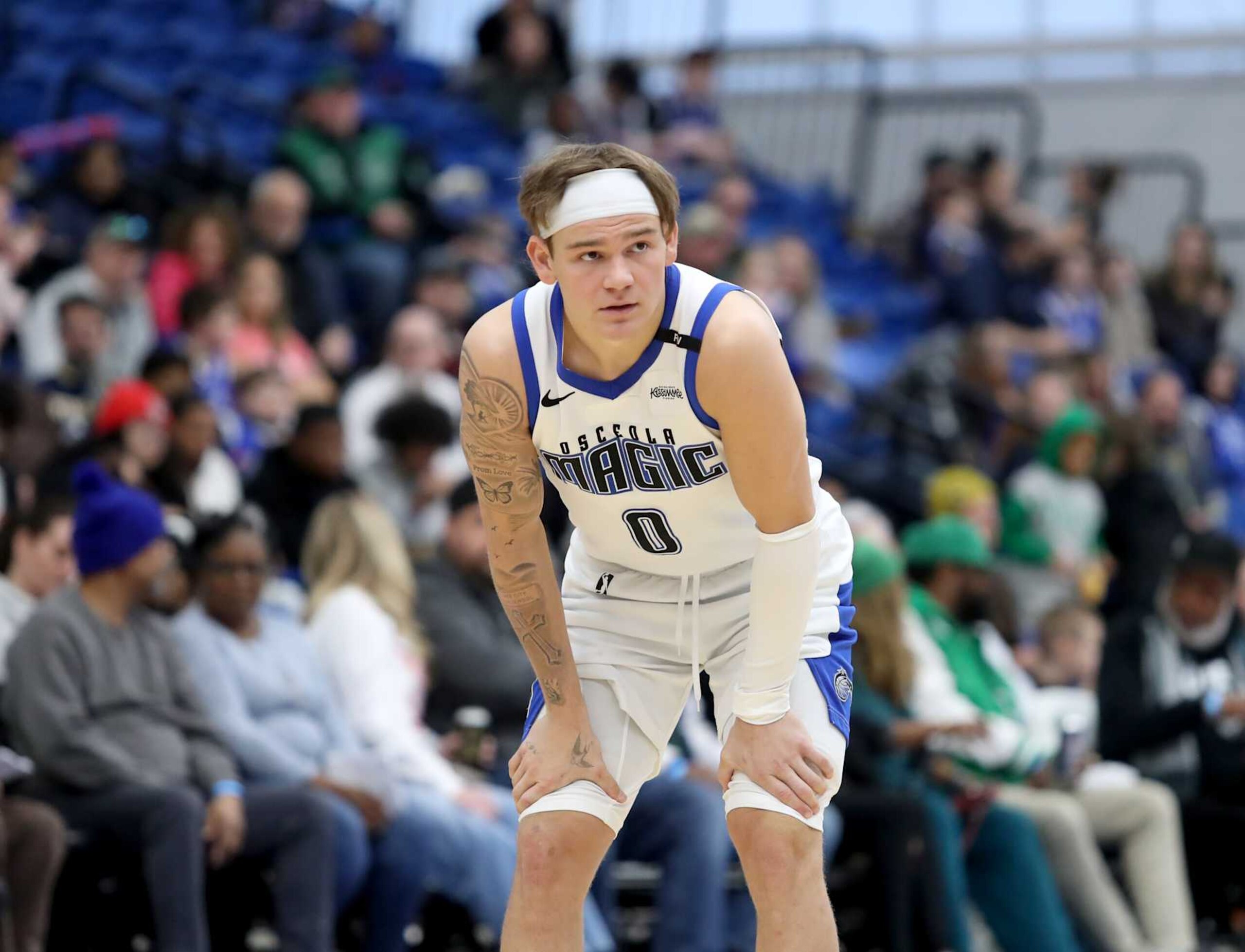 WILMINGTON, DE FEBRUARY 2: Mac McClung #0 of the Osceola Magic looks on during the game against the Delaware Blue Coats on February 2, 2025 at Chase Fieldhouse in Wilmington, Delaware. NOTE TO USER: User expressly acknowledges and agrees that, by downloading and or using this photograph, User is consenting to the terms and conditions of the Getty Images License Agreement. Mandatory Copyright Notice: Copyright 2025 NBAE (Photo by Tim Hawk/NBAE via Getty Images) WILMINGTON, DE FEBRUARY 2: Mac McClung #0 of the Osceola Magic looks on during the game against the Delaware Blue Coats on February 2, 2025 at Chase Fieldhouse in Wilmington, Delaware. NOTE TO USER: User expressly acknowledges and agrees that, by downloading and or using this photograph, User is consenting to the terms and conditions of the Getty Images License Agreement. Mandatory Copyright Notice: Copyright 2025 NBAE (Photo by Tim Hawk/NBAE via Getty Images)