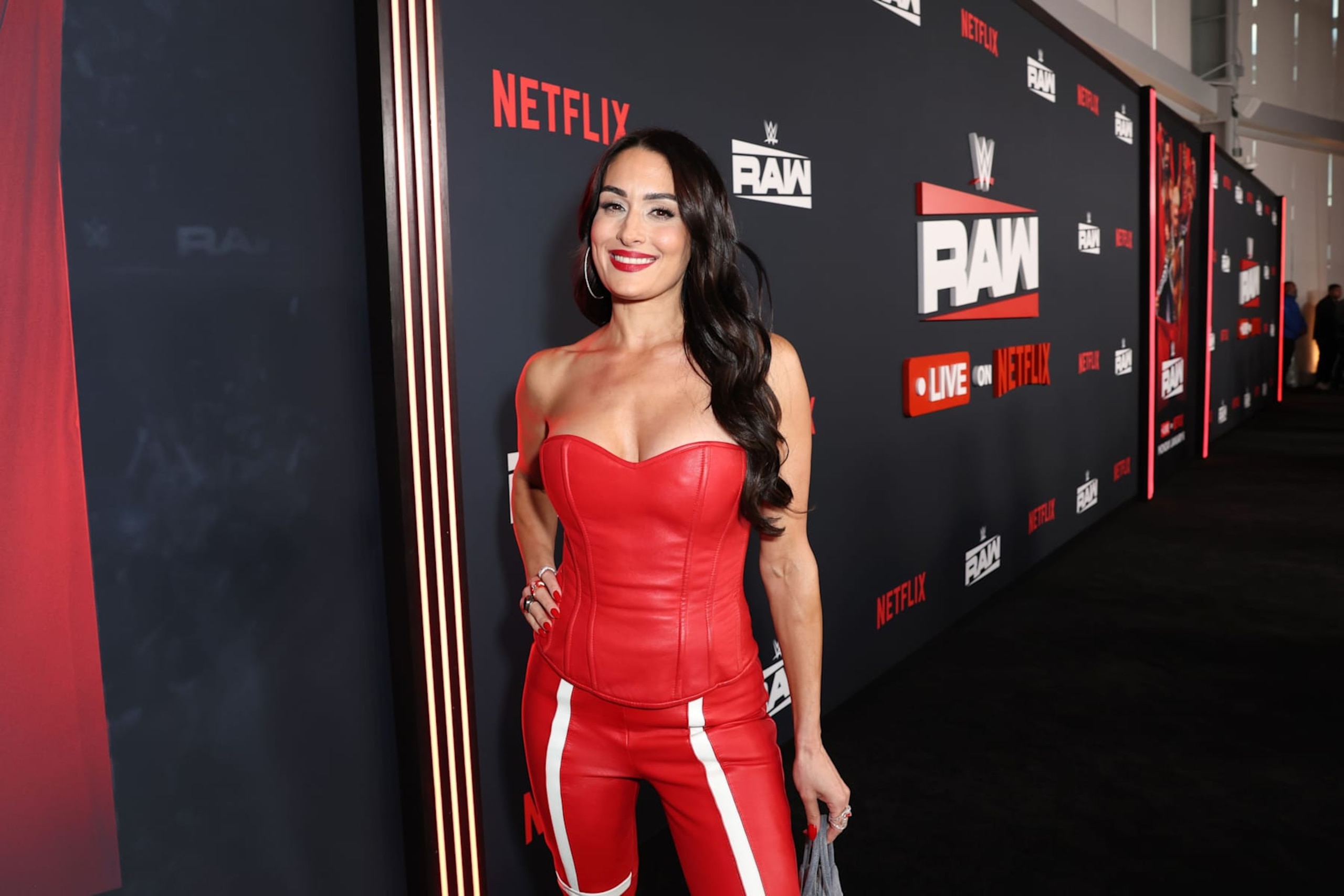 INGLEWOOD, CALIFORNIA - JANUARY 06: Nikki Garcia attends Netflix's Debut of WWE Monday Night Raw at Intuit Dome on January 06, 2025 in Inglewood, California.  (Photo by Matt Winkelmeyer/Getty Images for Netflix)