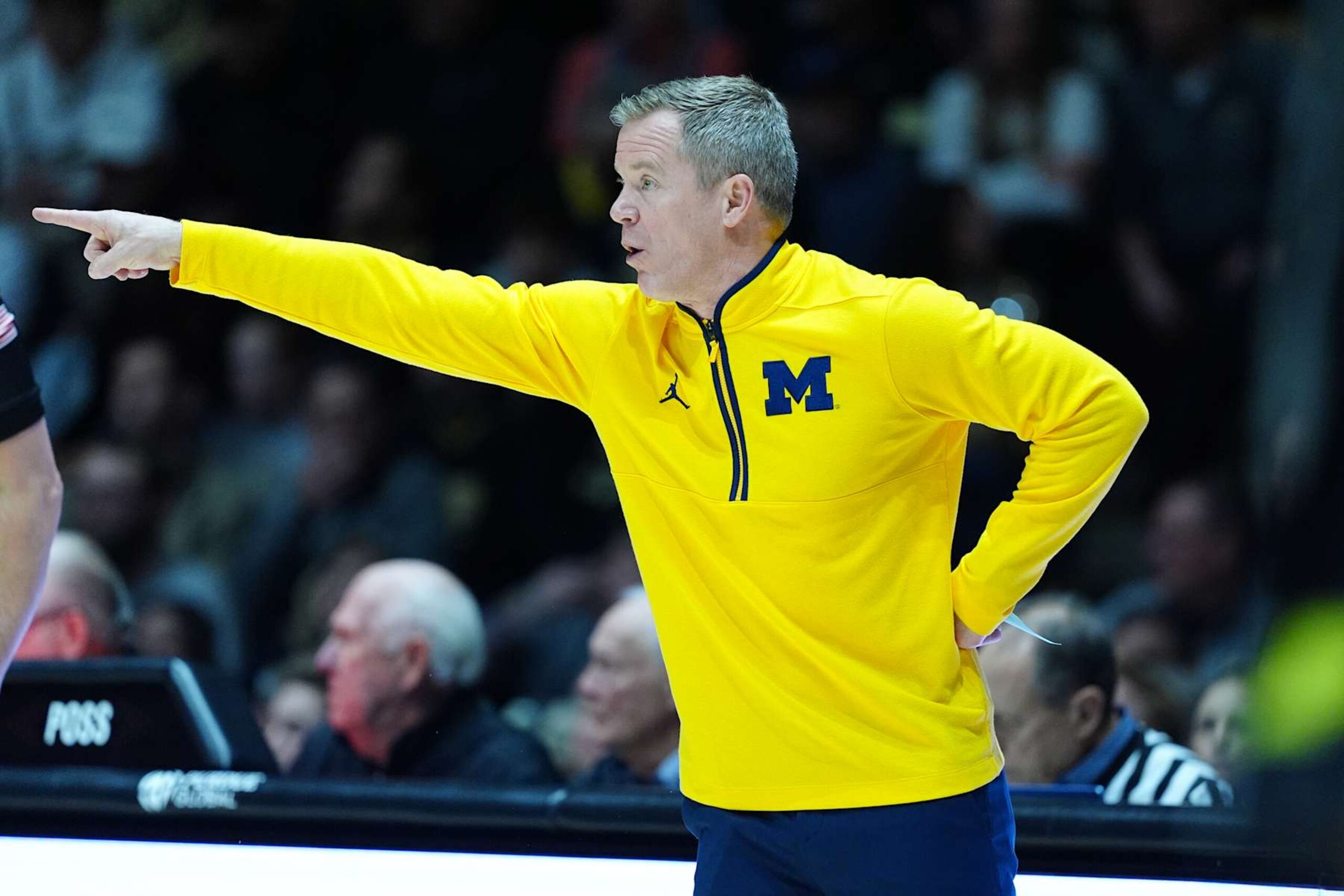 Michigan head coach Dusty May