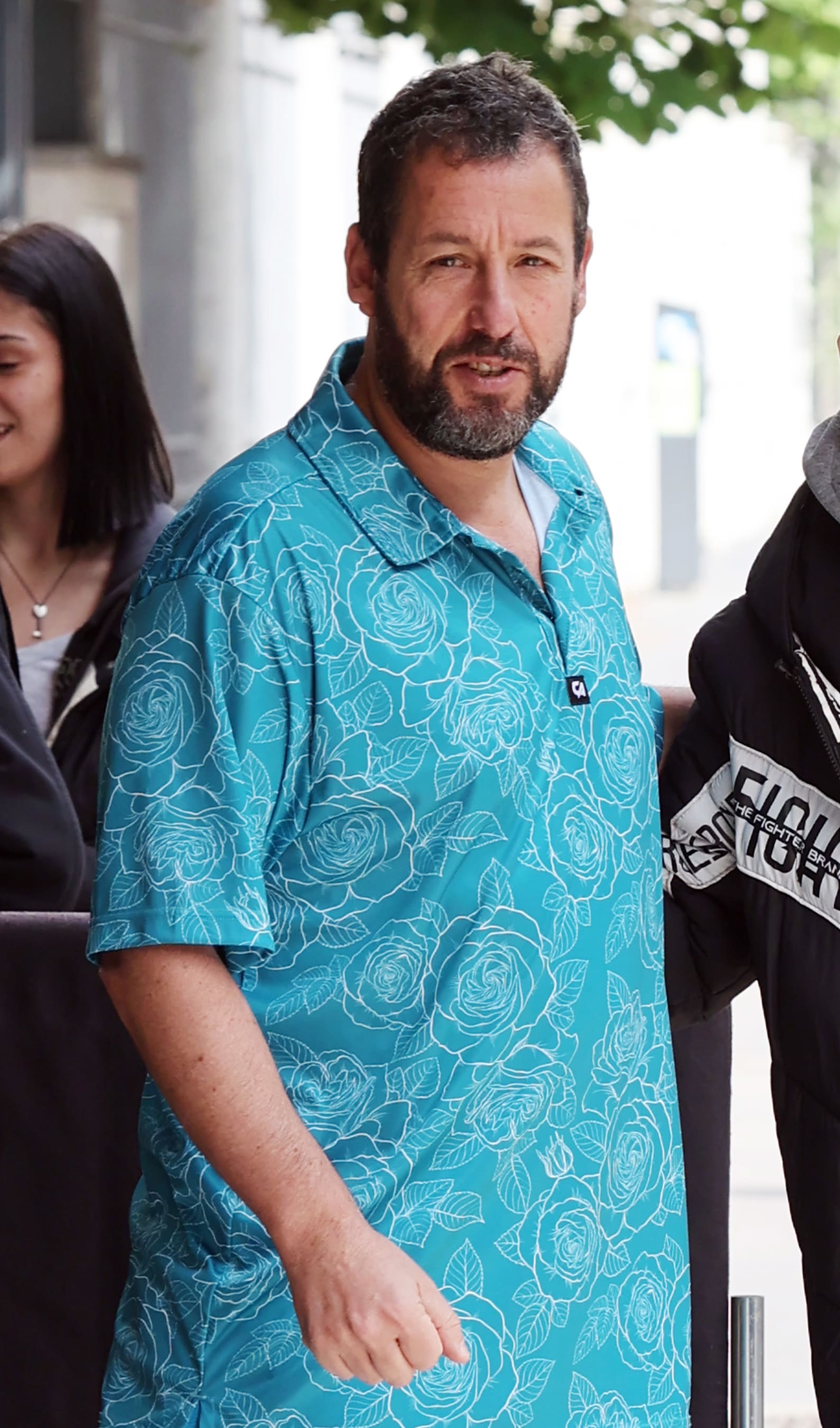MILAN, ITALY - MAY 5: Adam Sandler is seen arriving at restaurant Palazzo Parigi on May 5, 2024 in Milan, Italy. (Photo by MEGA/GC Images)