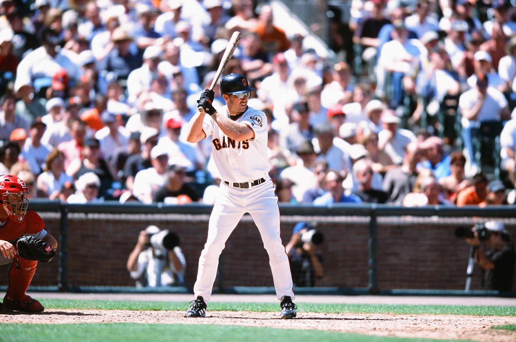 SAN FRANCISCO, CA - JULY 01: Jeff Kent of the San Francisco Giants bats during a game against the St. Louis Cardinals on July 1, 2001 in San Francisco, California. (Photo by Sporting News via Getty Images via Getty Images) 