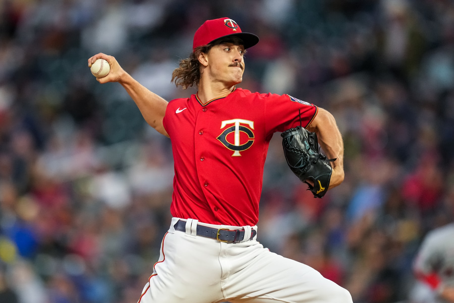 MINNEAPOLIS, MN - SEPTEMBER 24: Joe Ryan #41 of the Minnesota Twins pitches against the Los Angeles Angels on September 24, 2022 at Target Field in Minneapolis, Minnesota. (Photo by Brace Hemmelgarn/Minnesota Twins/Getty Images)