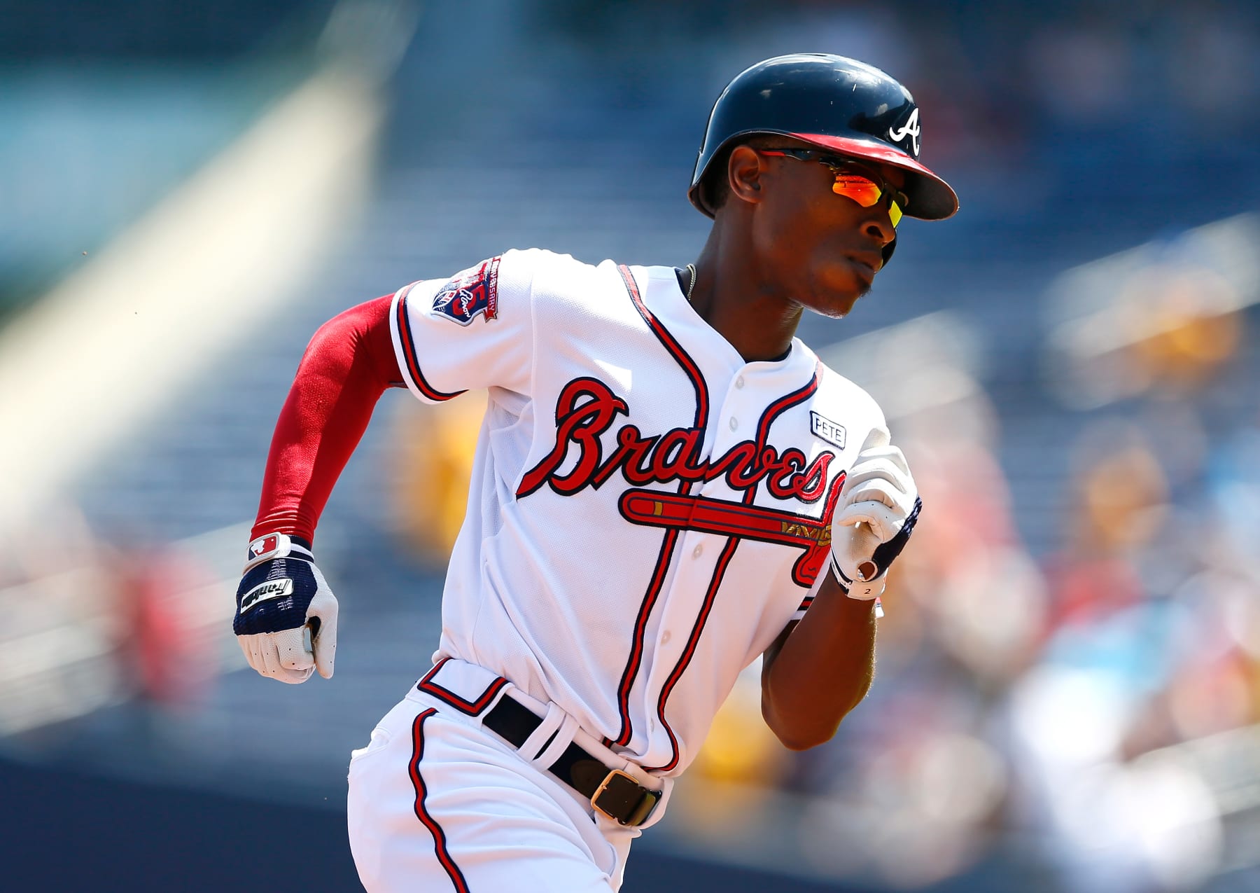 ATLANTA, GA - SEPTEMBER 03:  B.J. Upton #2 of the Atlanta Braves rounds third base after hitting a two-run homer in the second inning against the Philadelphia Phillies at Turner Field on September 3, 2014 in Atlanta, Georgia.  (Photo by Kevin C. Cox/Getty Images)