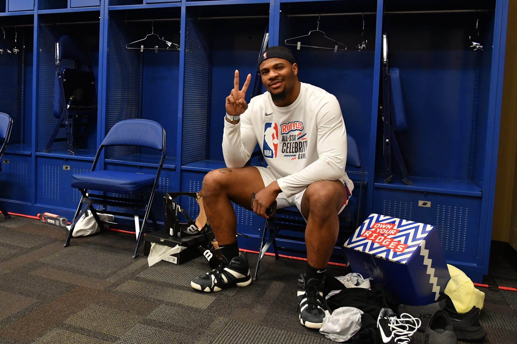 INDIANAPOLIS, IN - FEBRUARY 16: Micah Parsons during the Ruffles NBA All-Star Celebrity Game as part of NBA All-Star Weekend on Friday, February 16, 2024 at Lucas Oil Stadium in Indianapolis, Indiana. NOTE TO USER: User expressly acknowledges and agrees that, by downloading and/or using this Photograph, user is consenting to the terms and conditions of the Getty Images License Agreement. Mandatory Copyright Notice: Copyright 2024 NBAE (Photo by Juan Ocampo/NBAE via Getty Images)